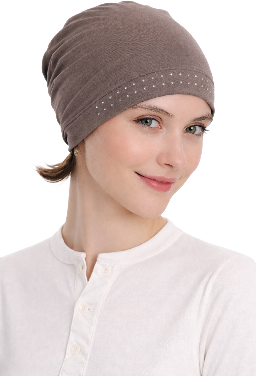 Bamboo Chemo Cap - Essential Jeweled Sleep Cap for Hair Loss