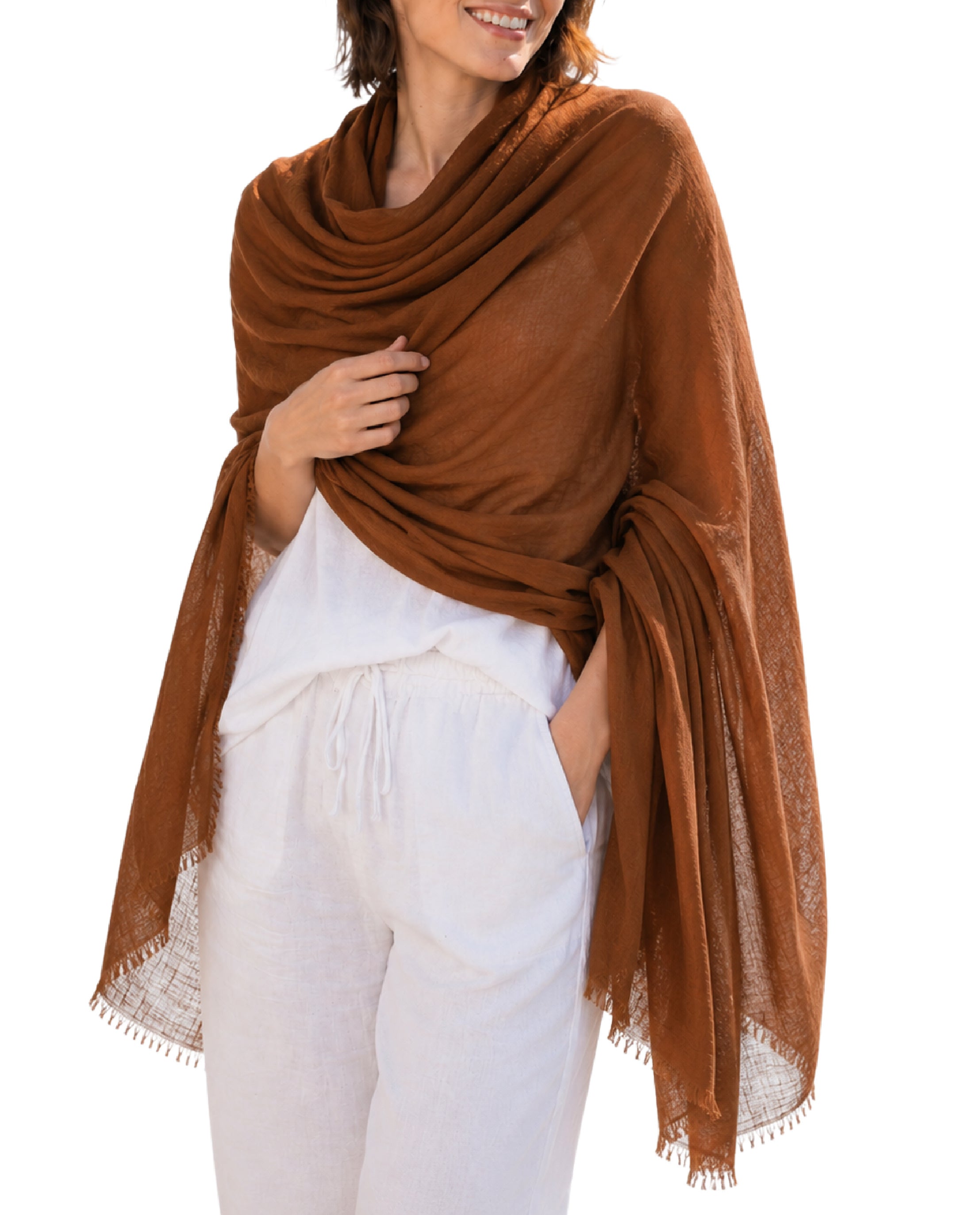 LONG GENTLY SCARF for Hair Loss & Sensitive Scalp