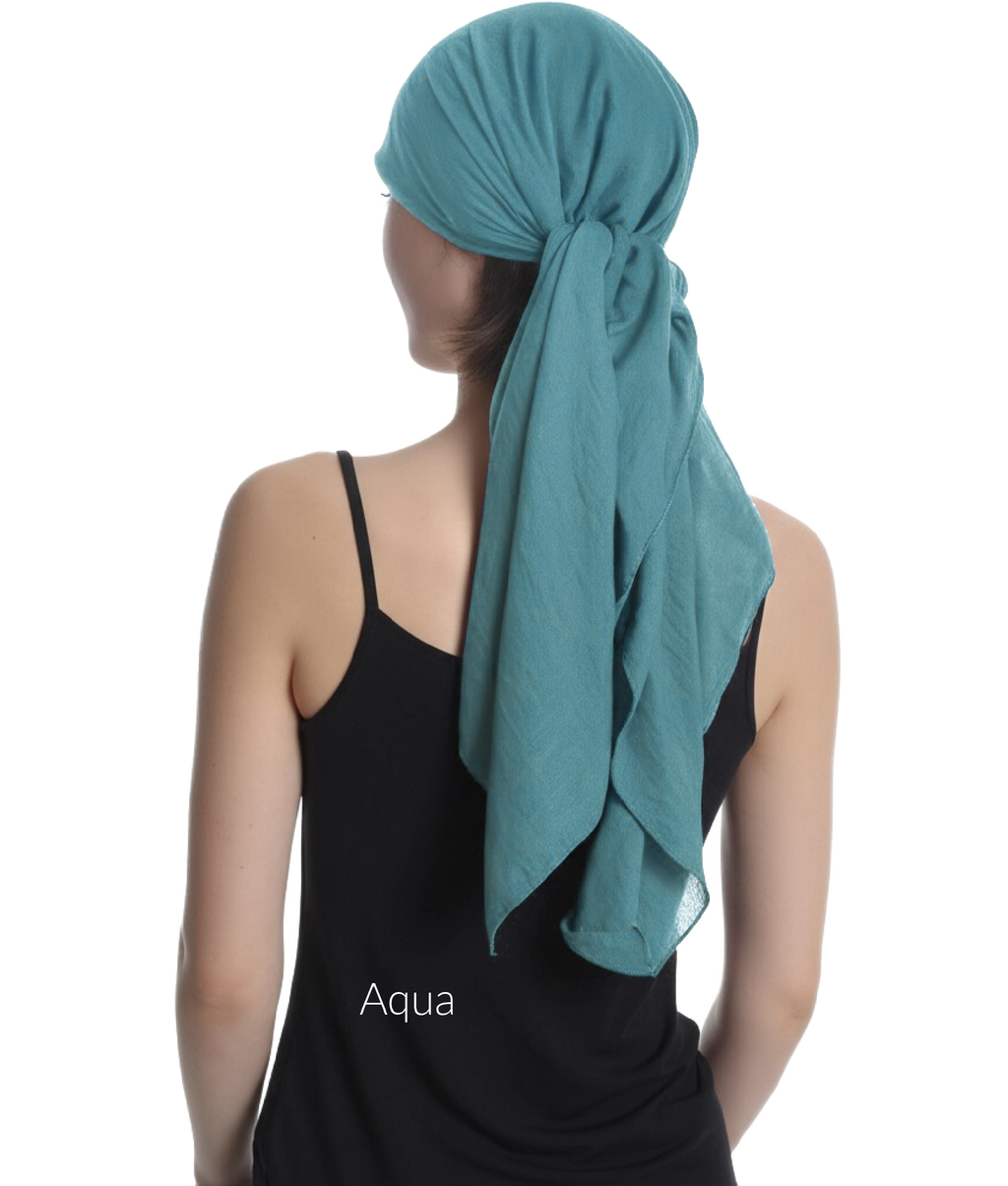 SOLID SQUARE HEAD SCARF for Hair Loss