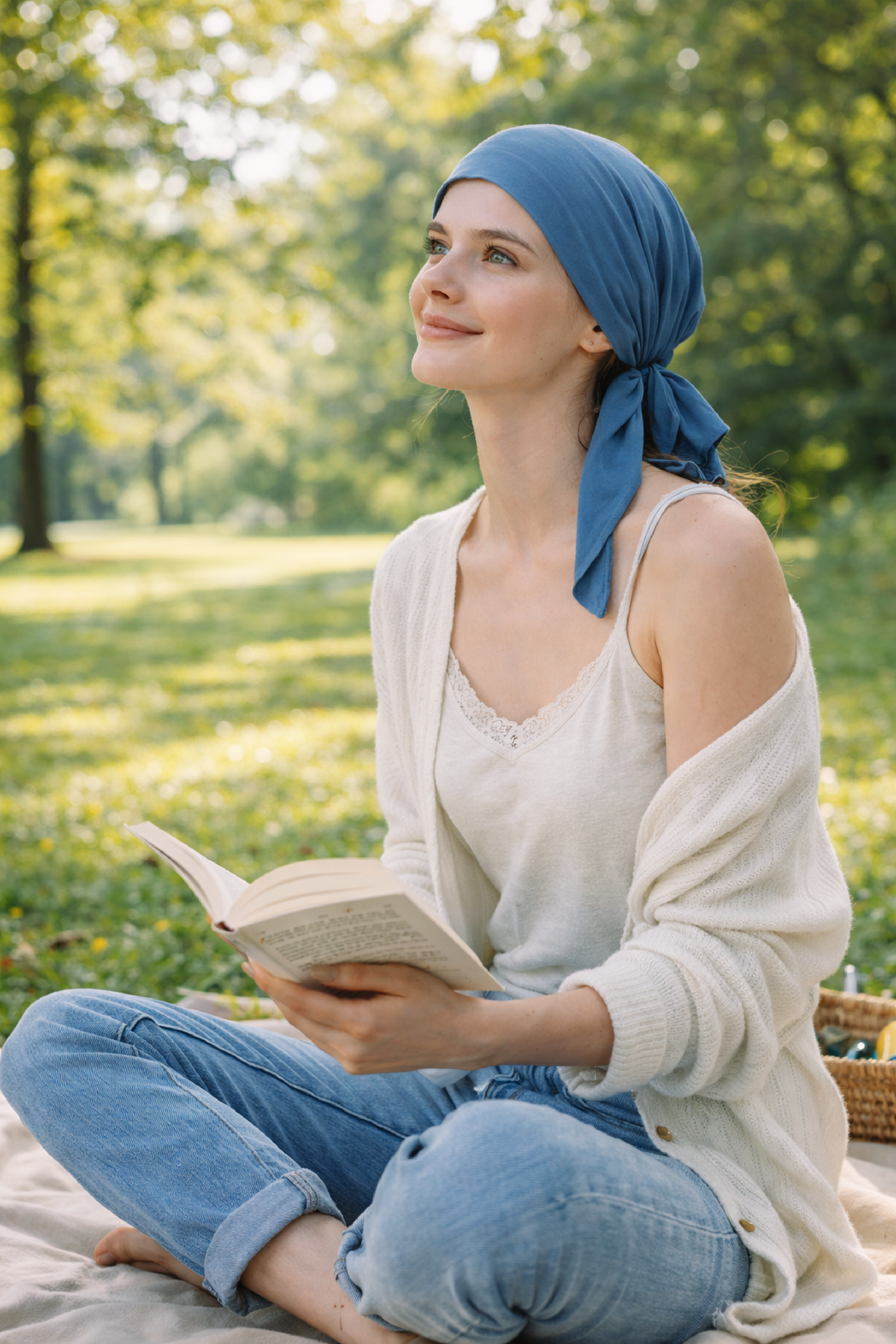 Bamboo Chemo Bandana - Pre-Tied Headwear for Hair Loss