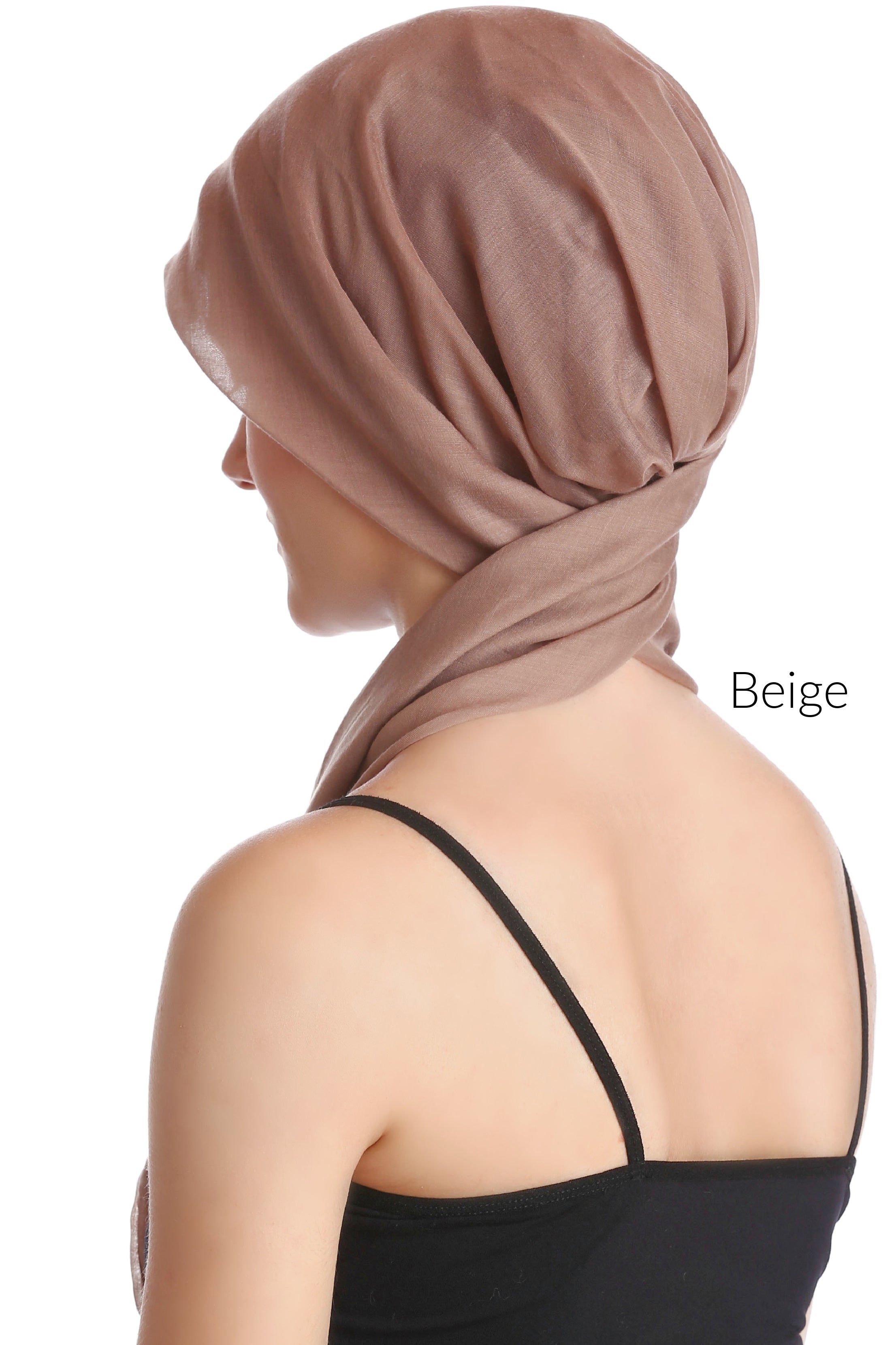 EASY TIE pre-sew COTTON HEAD SCARF for Hair Loss