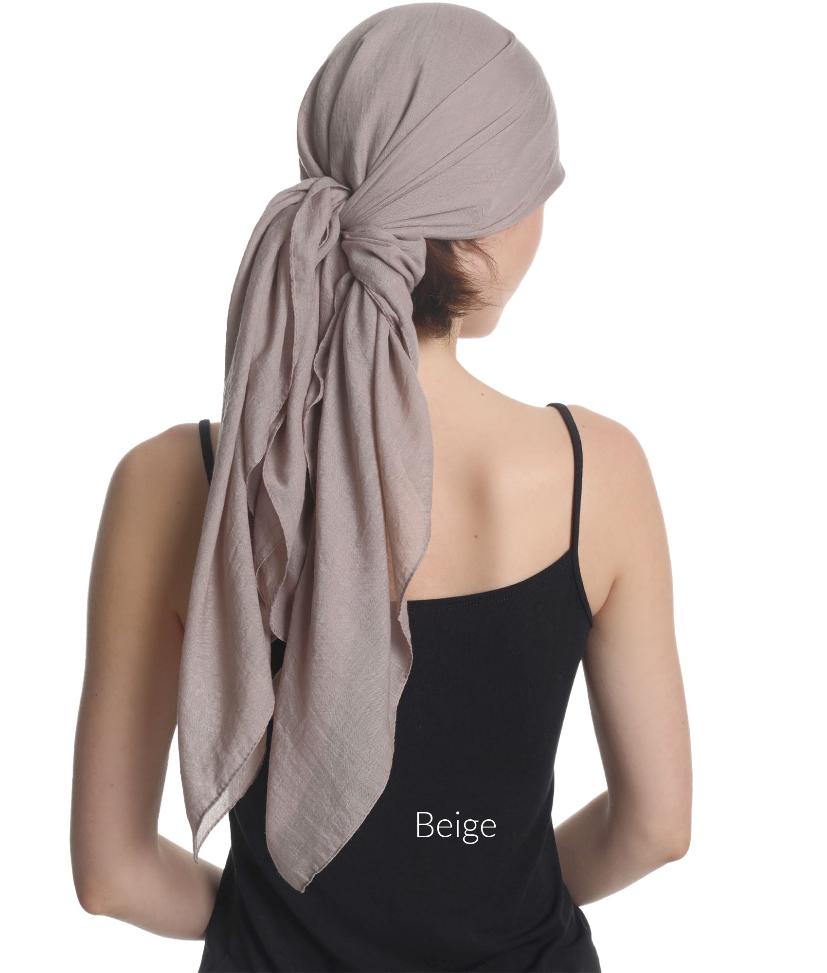 SOLID SQUARE HEAD SCARF for Hair Loss