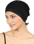 BAMBOO ESSENTIAL JEWELLED CAP Under Hat & Scarf, Sleep Cap