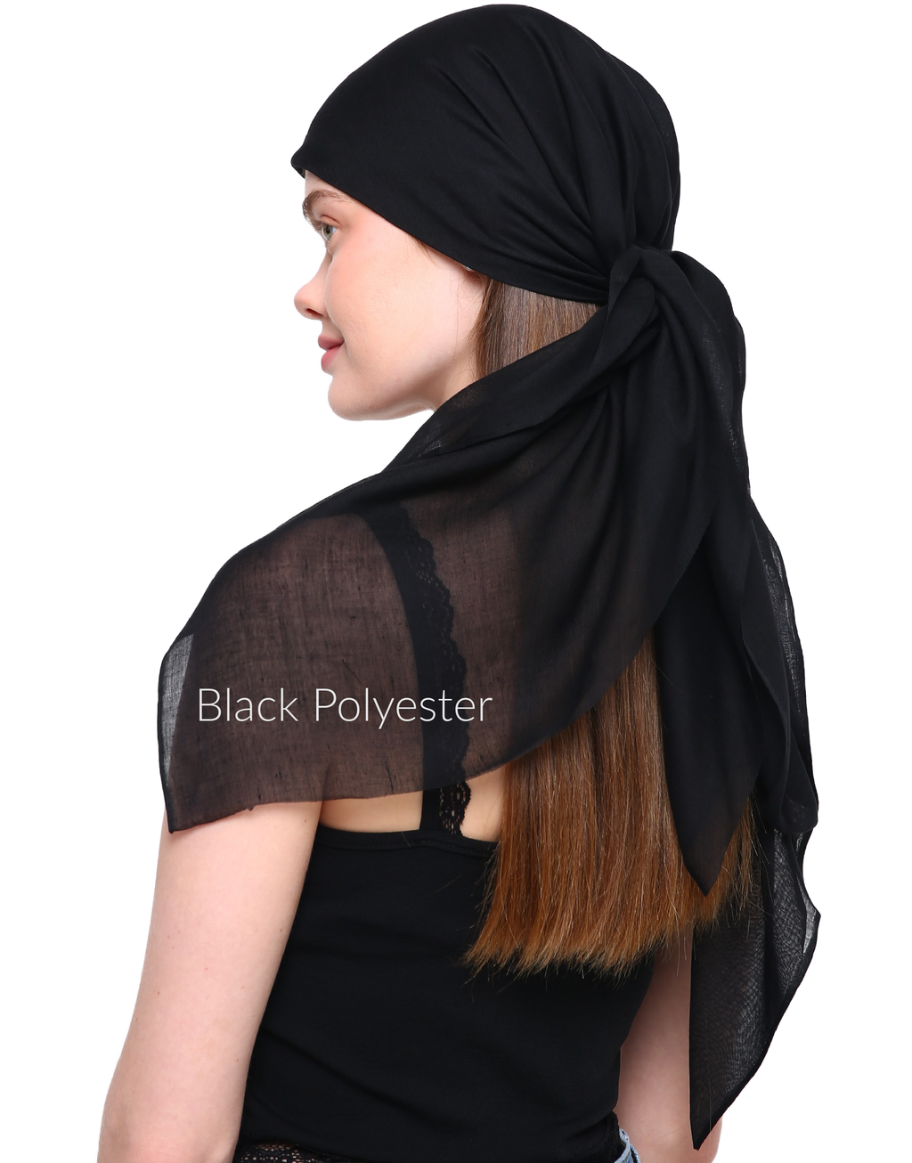 SEAMLESS SQUARE VISCOSE HEAD SCARF various colors, beautiful drape, soft and breathable with laser cut
