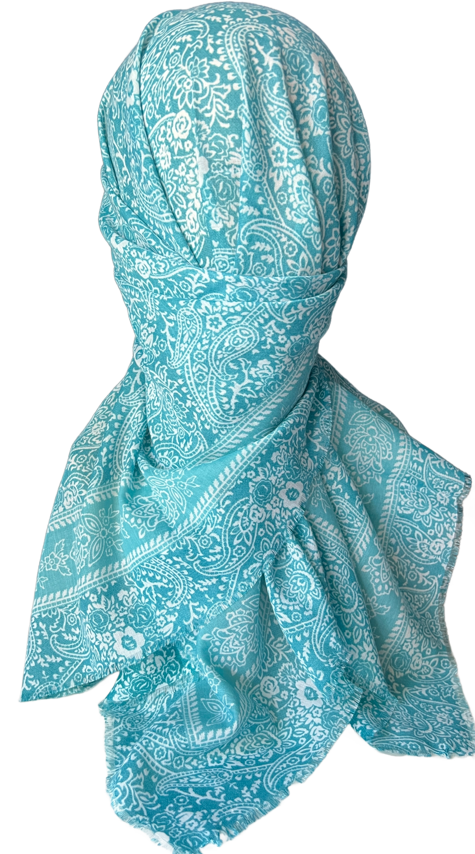 Cotton Chemo Scarf - Everyday Square Head Scarf for Hair Loss