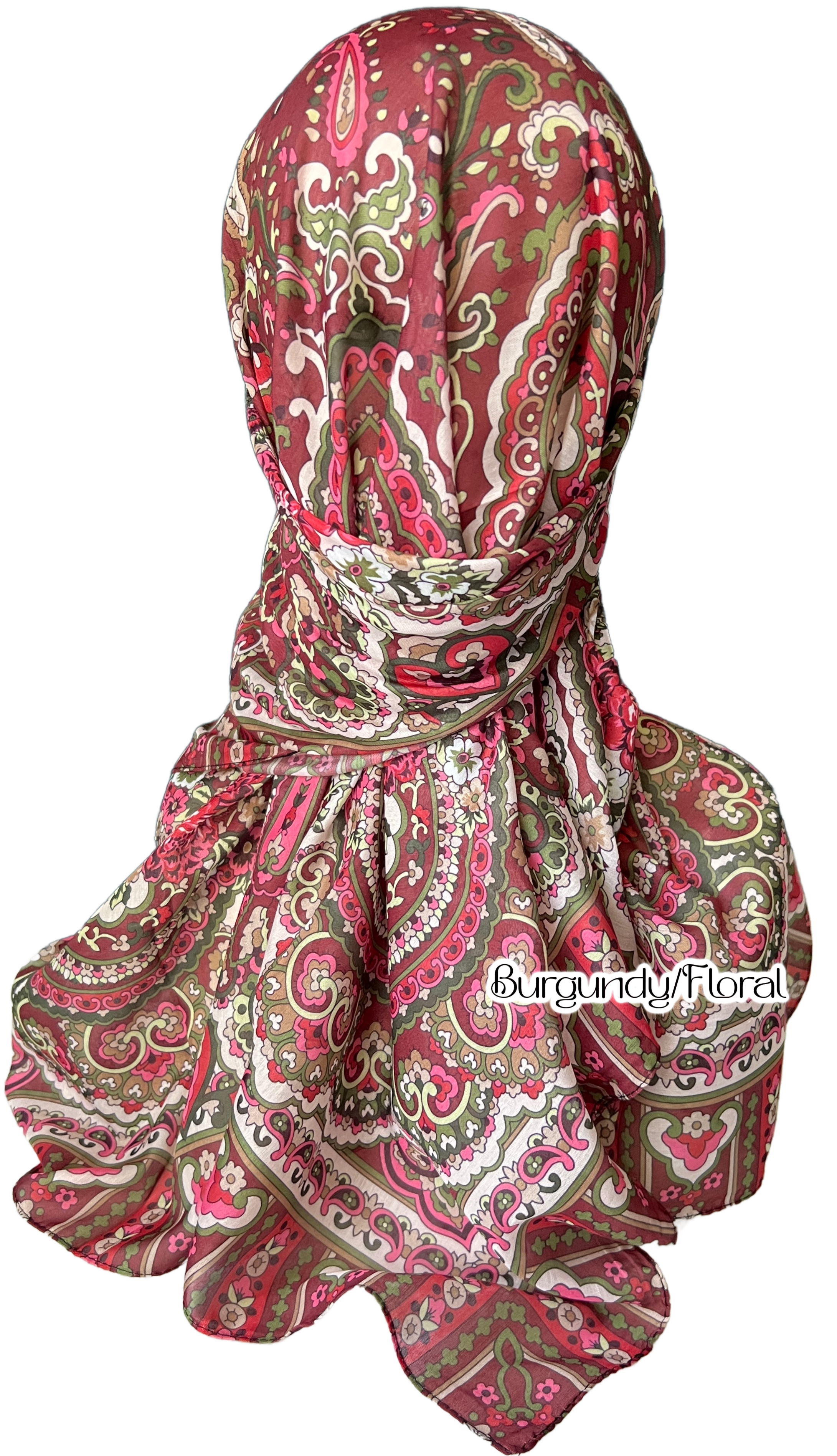 DIGITAL PRINT SCARF for Hair Loss