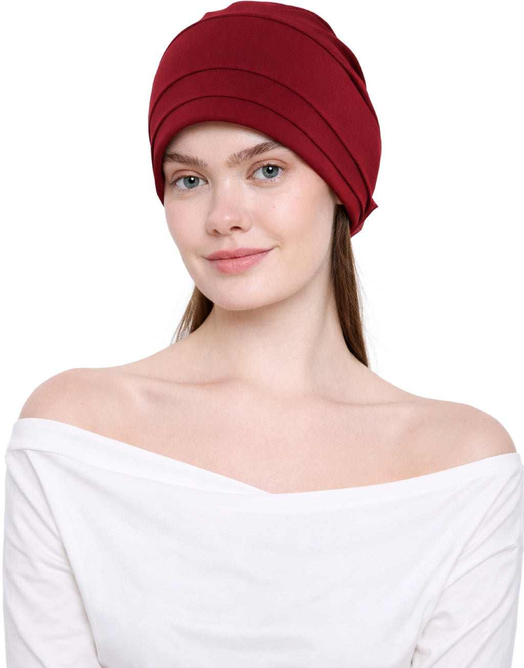 Chemo Hat with Flower Detail - Organza Padded Headwear for Hair Loss