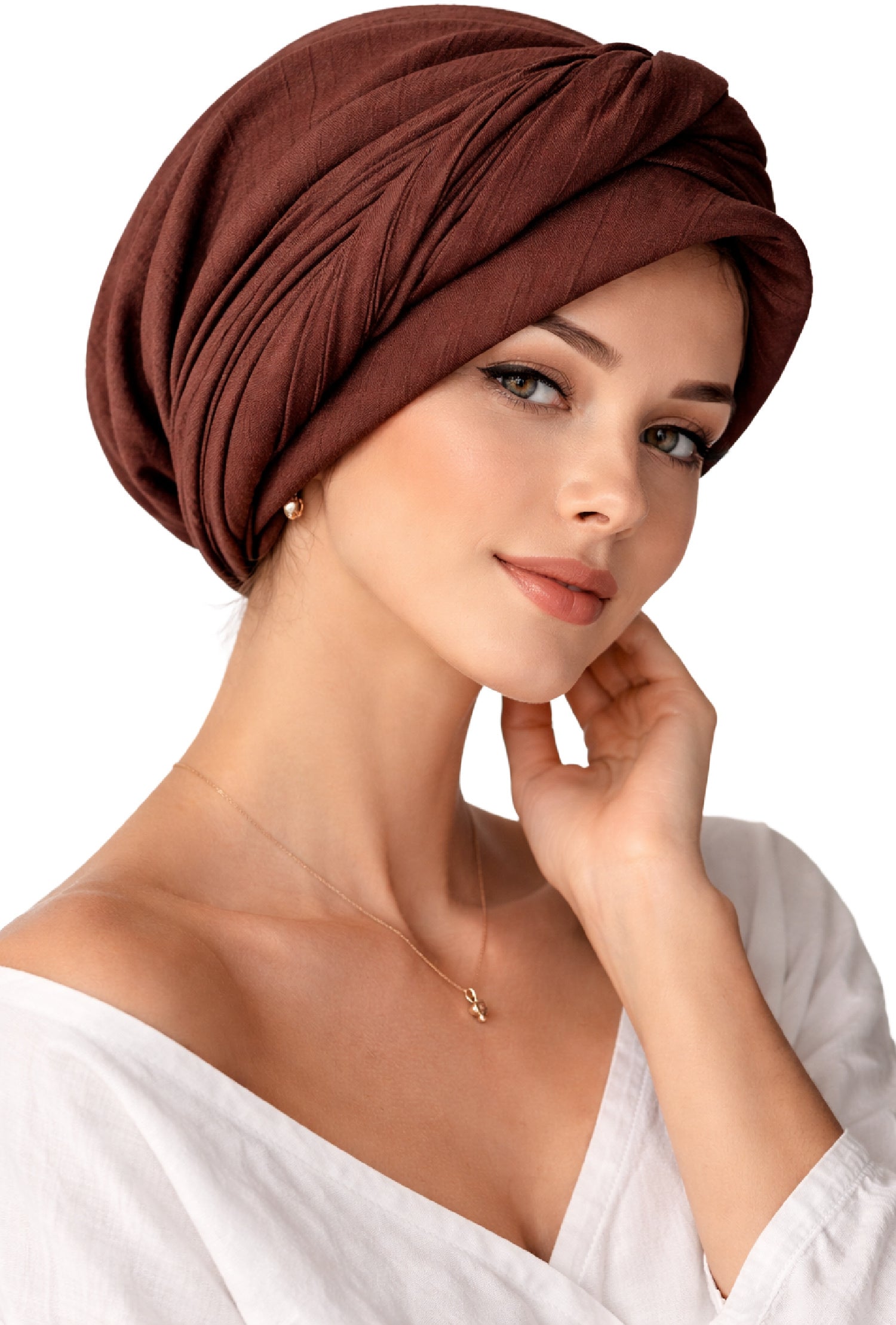 EASY TIE pre-sew COTTON HEAD SCARF for Hair Loss