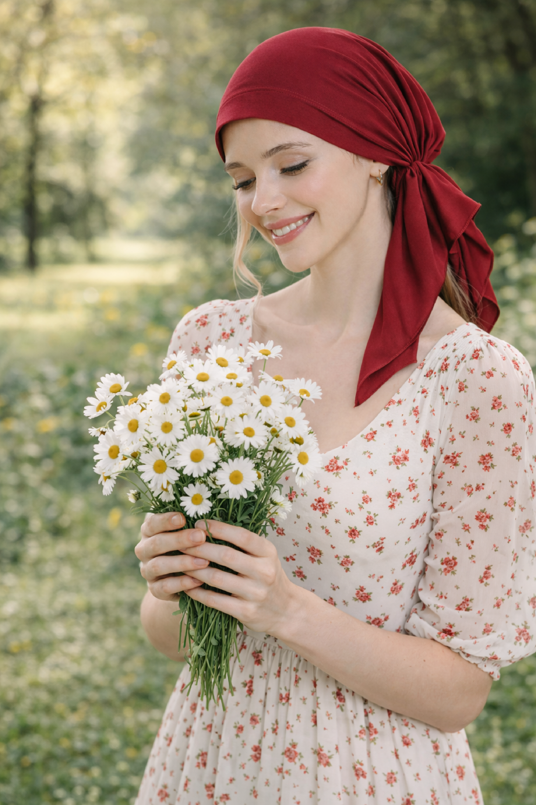 Bamboo Chemo Bandana - Pre-Tied Headwear for Hair Loss