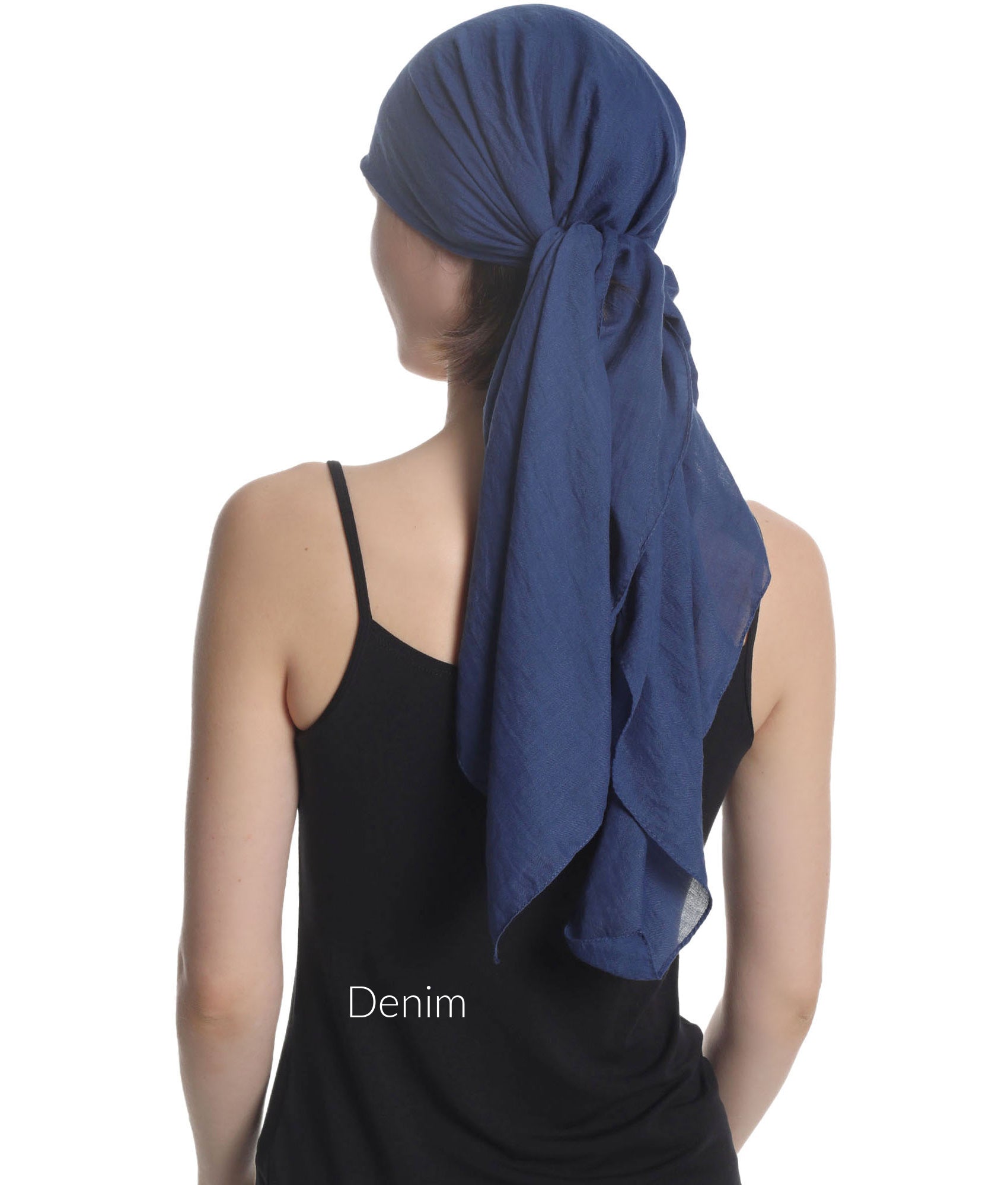 SOLID SQUARE HEAD SCARF for Hair Loss