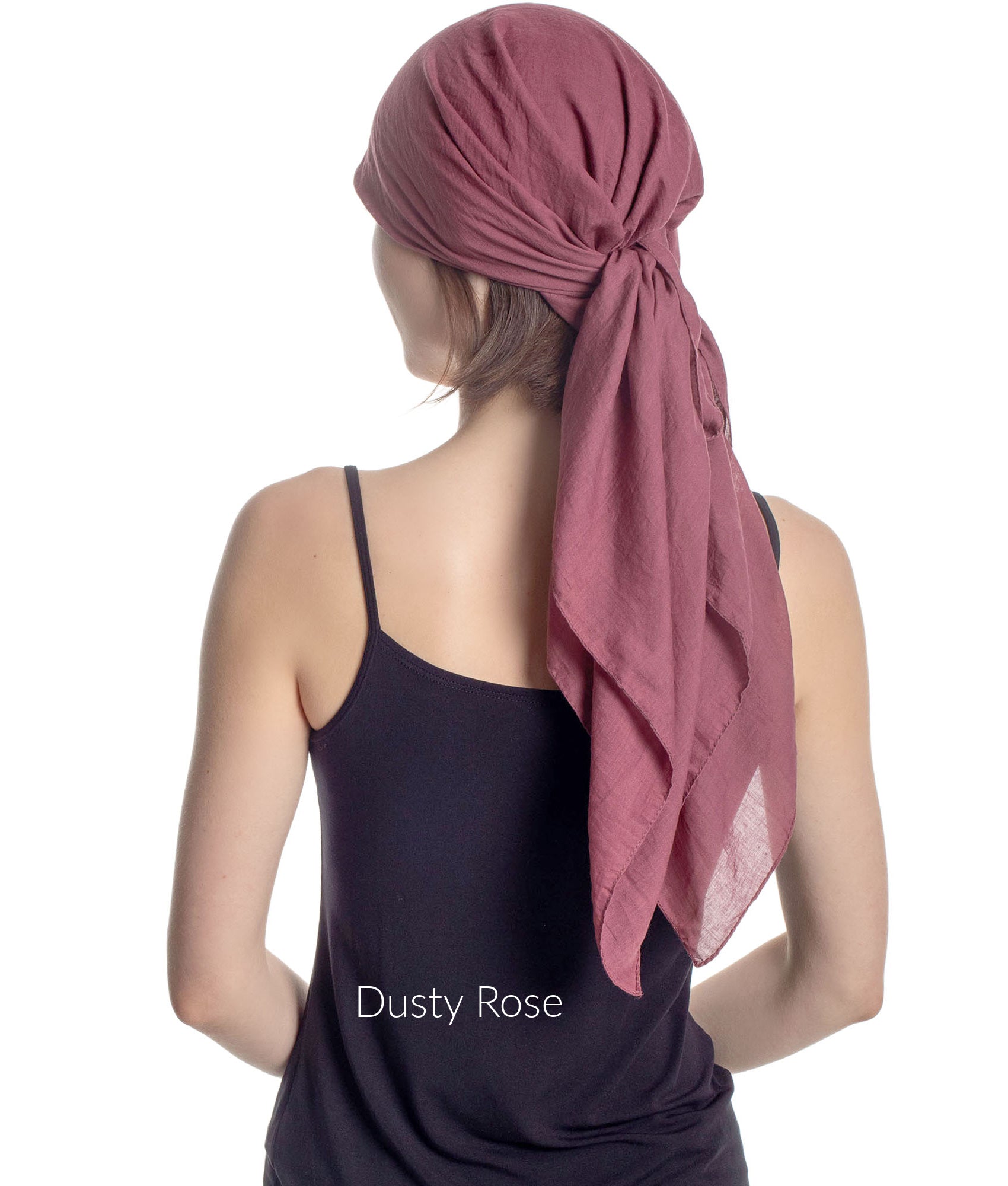 SOLID SQUARE HEAD SCARF for Hair Loss