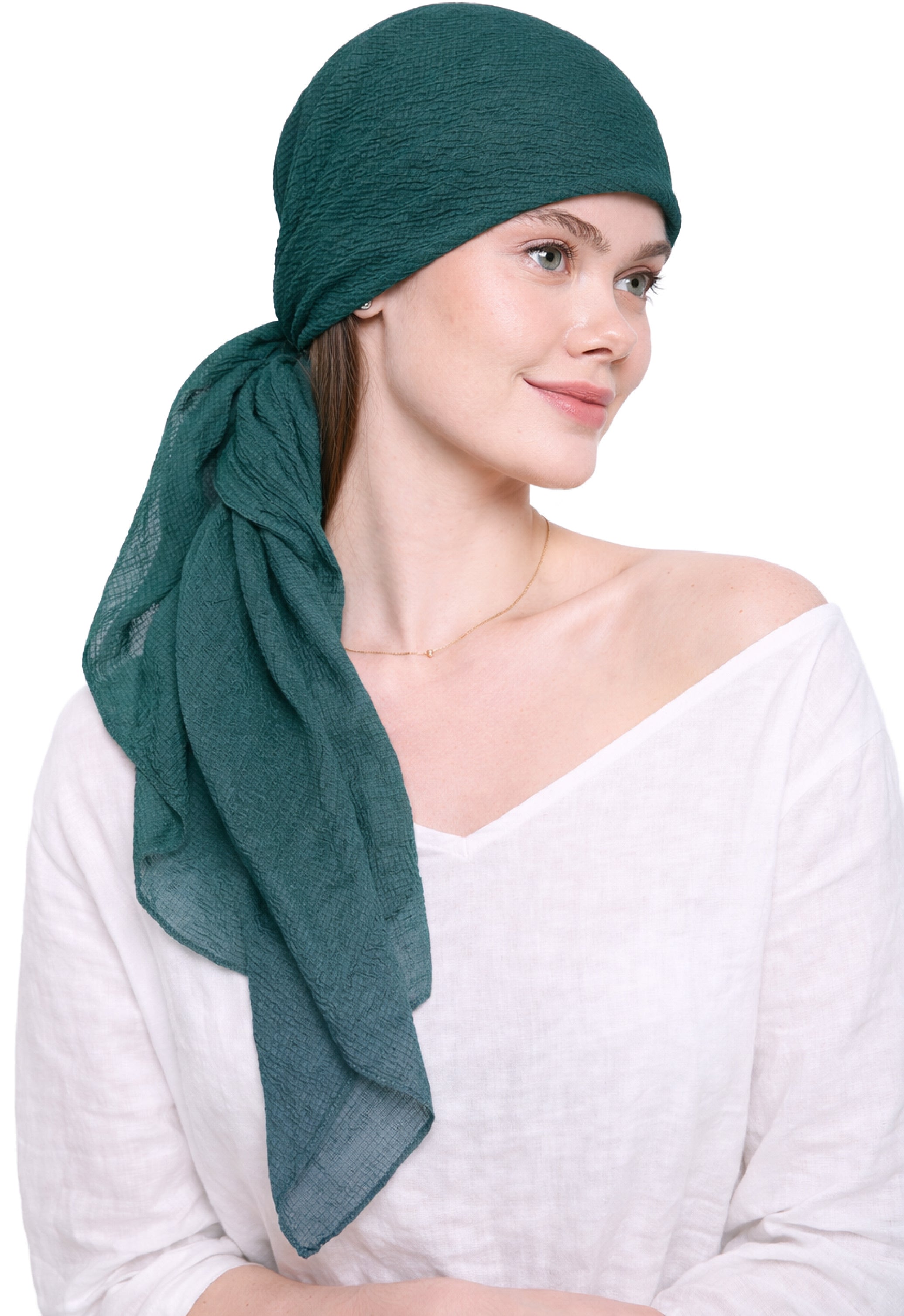 PRE-SHRUNK SQUARE HEAD SCARF for Hair Loss