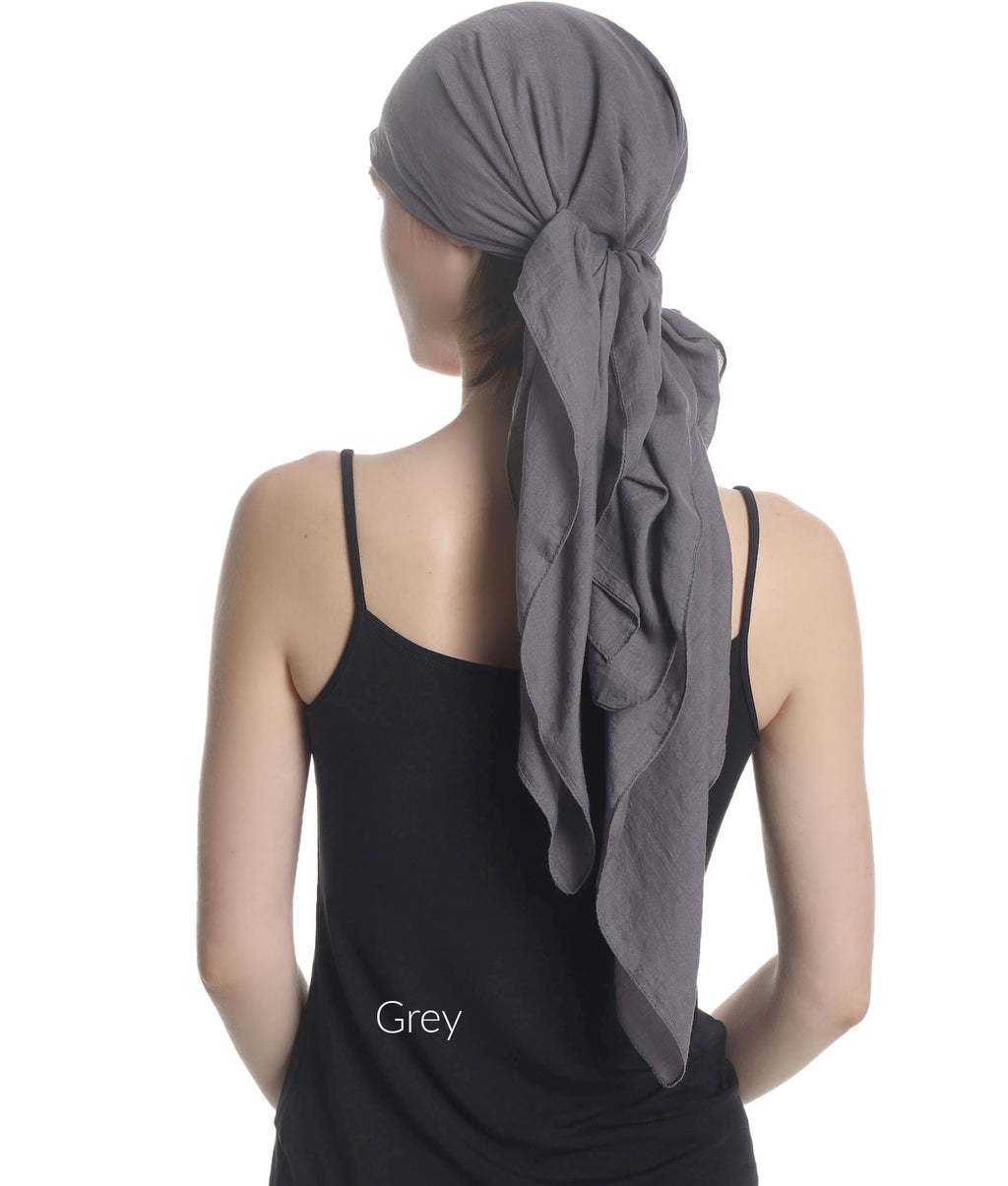 SOLID SQUARE HEAD SCARF for Hair Loss