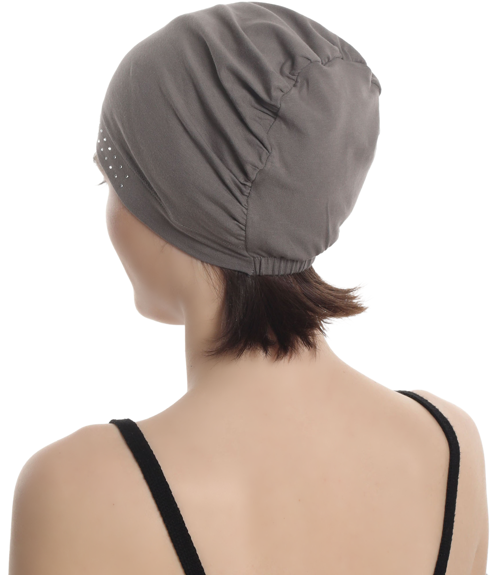 BAMBOO ESSENTIAL JEWELLED CAP Under Hat & Scarf, Sleep Cap