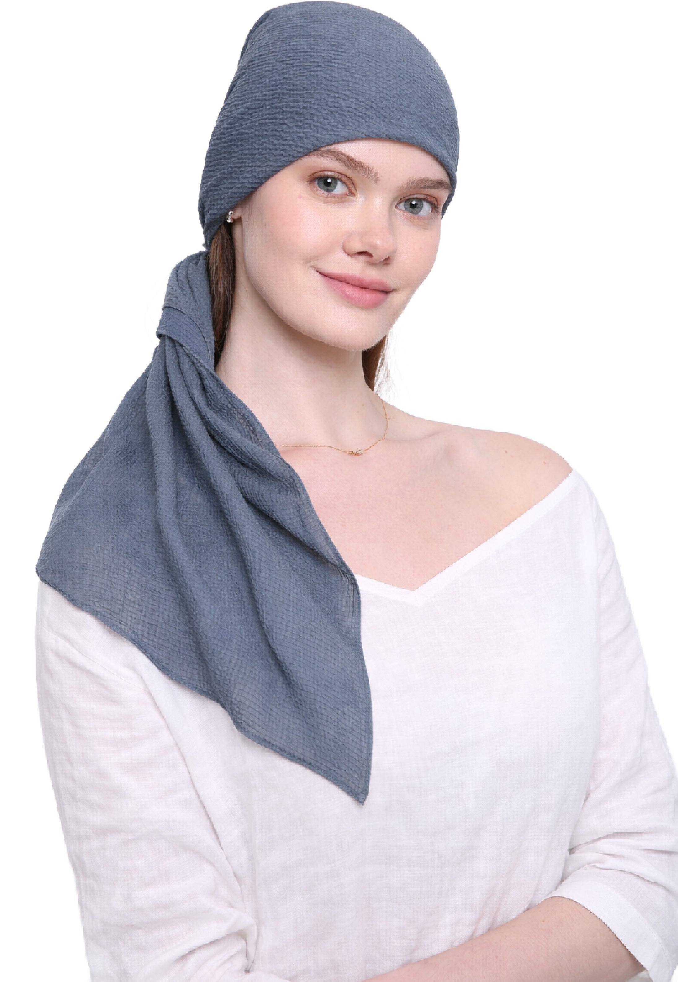 PRE-SHRUNK SQUARE HEAD SCARF for Hair Loss