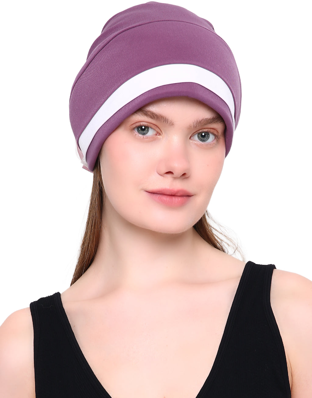 ORGANZA FLOWER HEADWEAR Padded Front Stylish Hat