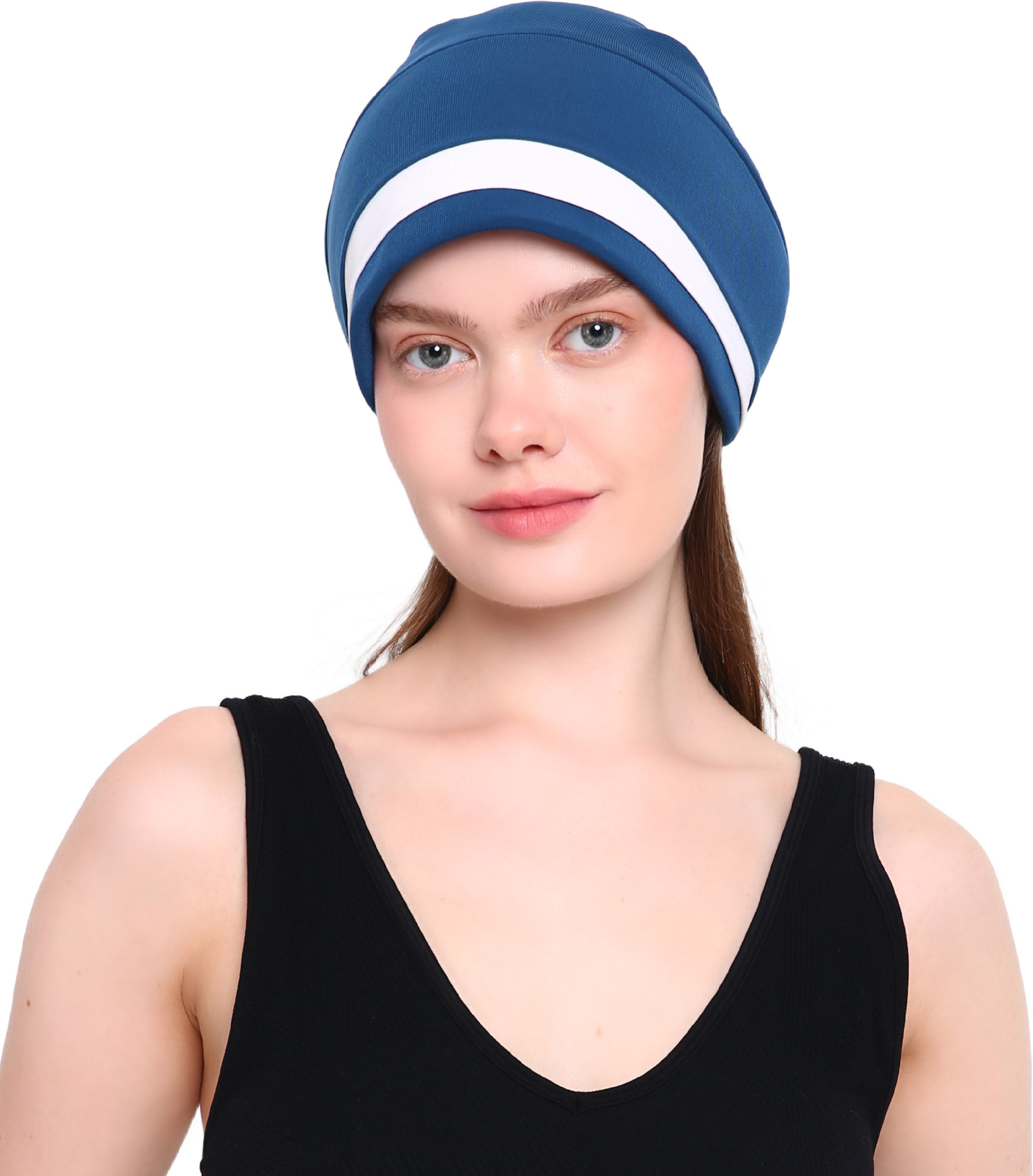 ORGANZA FLOWER HEADWEAR Padded Front Stylish Hat