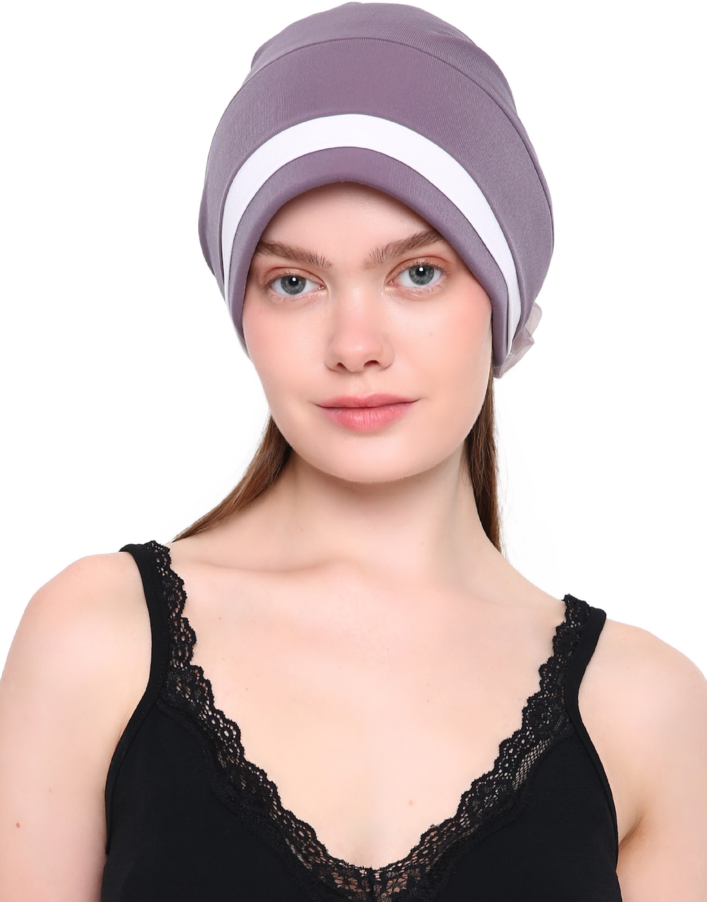 ORGANZA FLOWER HEADWEAR Padded Front Stylish Hat