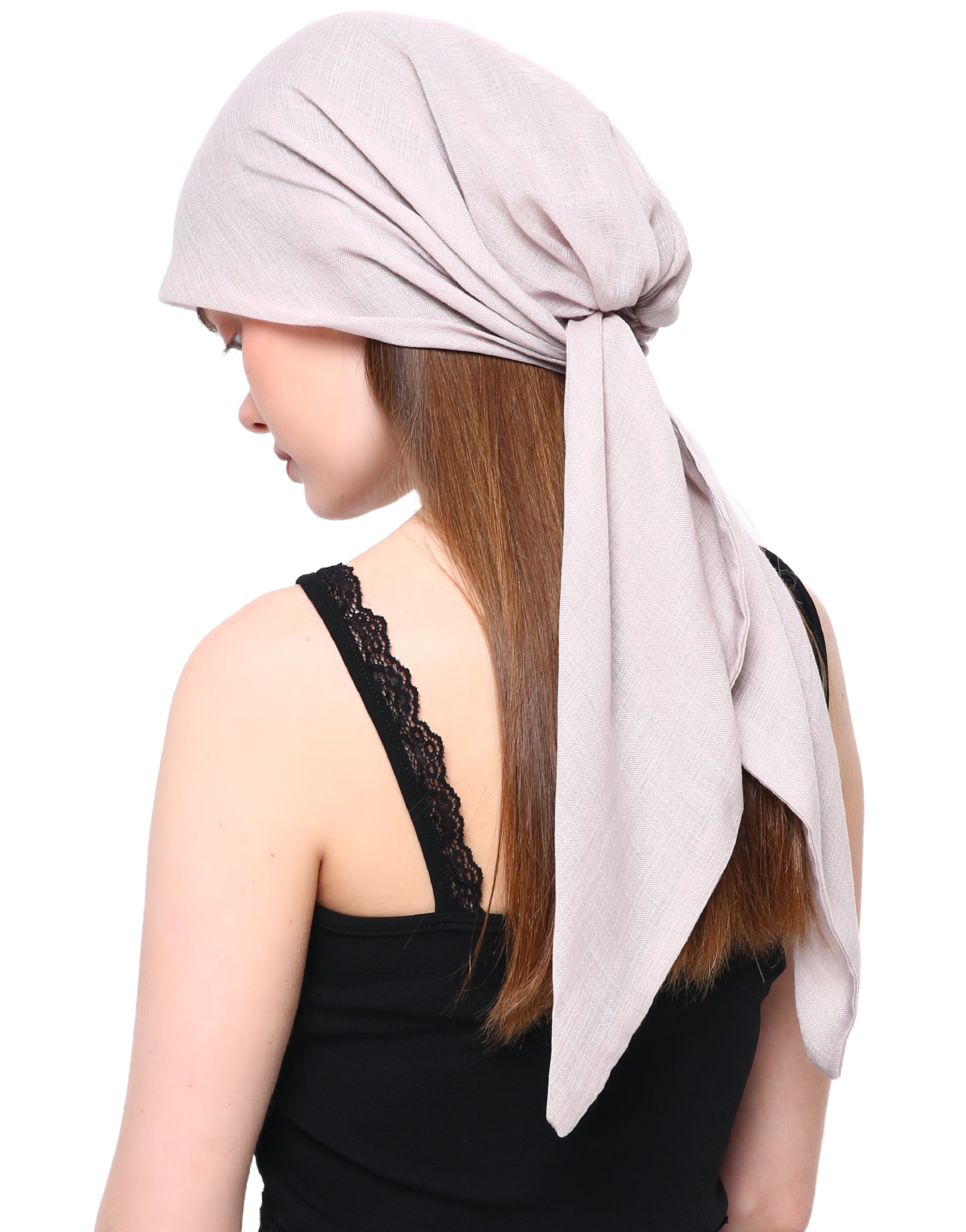 EASY TIE pre-sew COTTON HEAD SCARF for Hair Loss