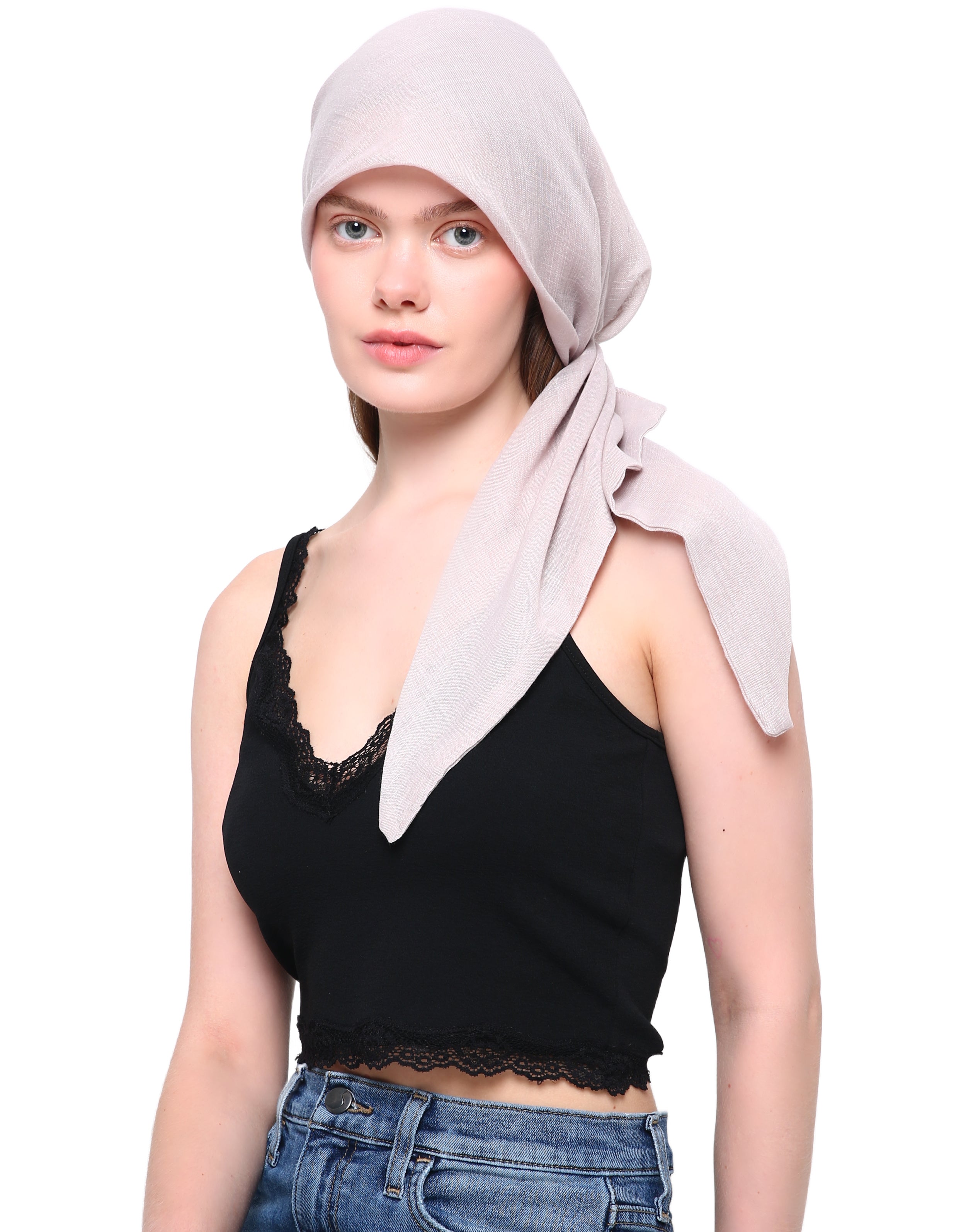 EASY TIE pre-sew COTTON HEAD SCARF for Hair Loss