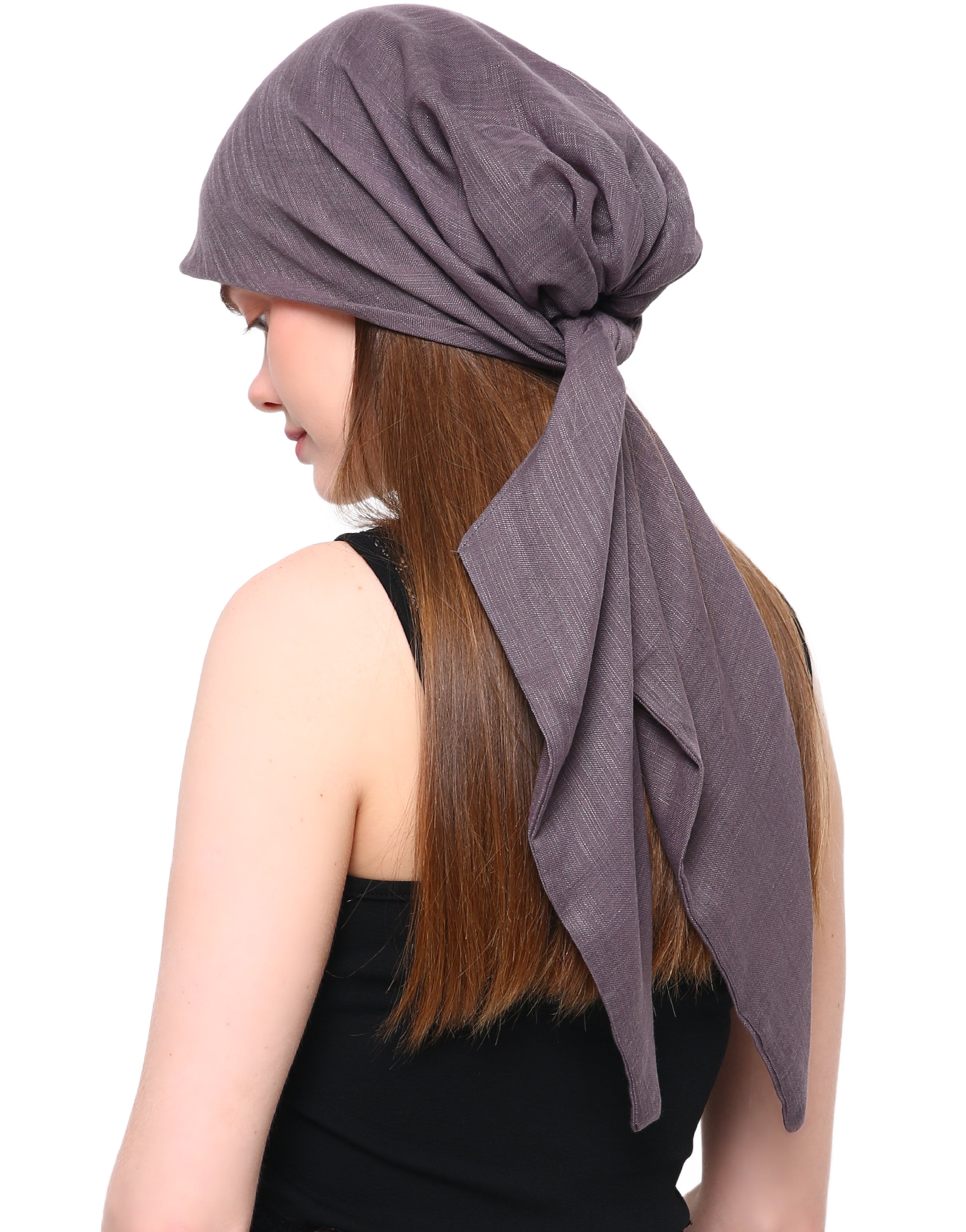 EASY TIE pre-sew COTTON HEAD SCARF for Hair Loss