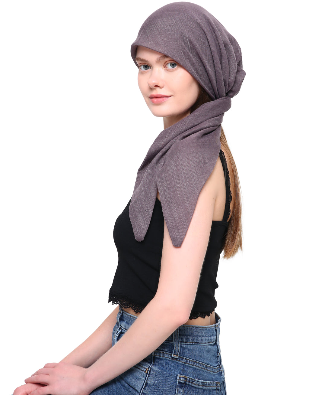 EASY TIE pre-sew COTTON HEAD SCARF for Hair Loss