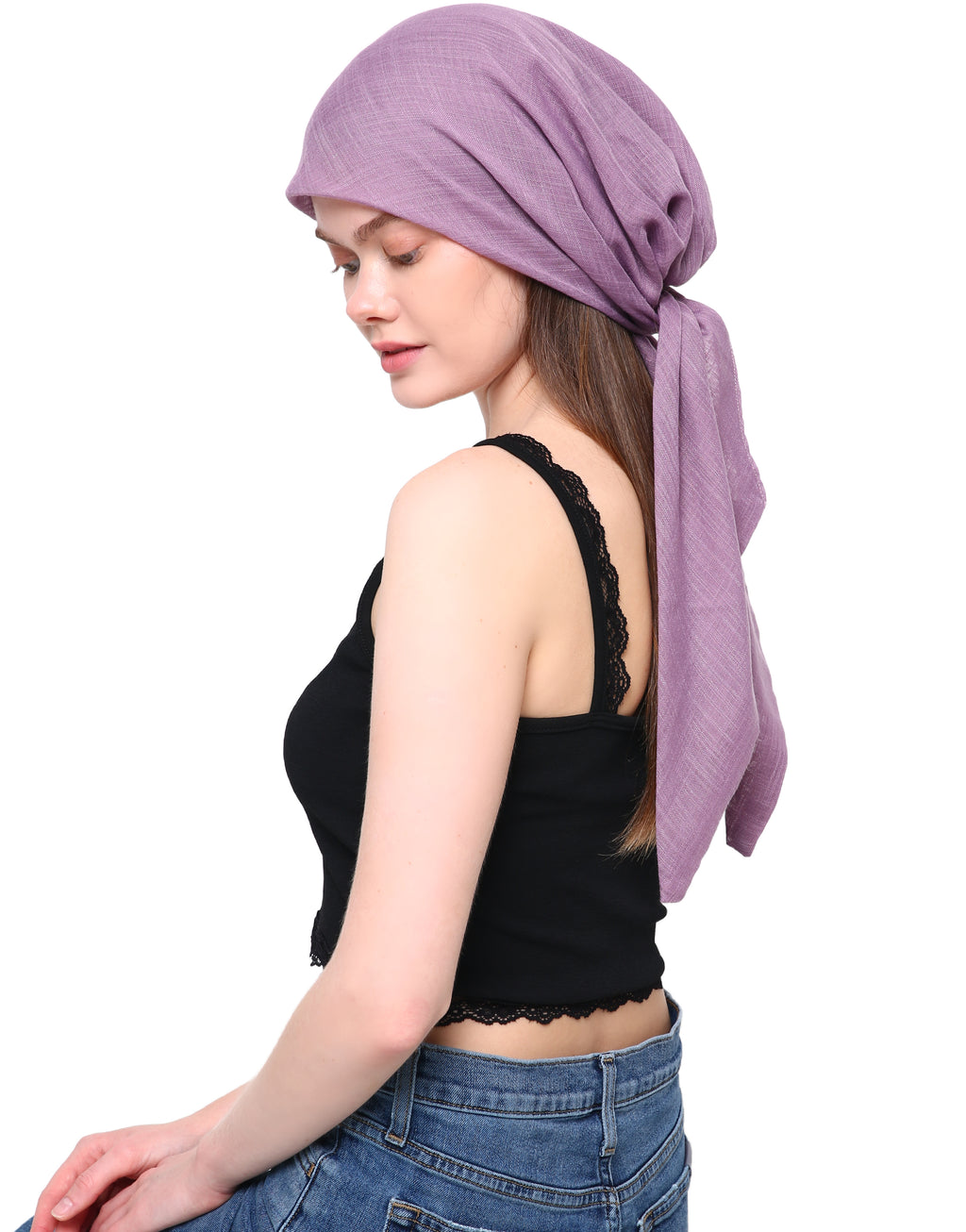 EASY TIE pre-sew COTTON HEAD SCARF for Hair Loss