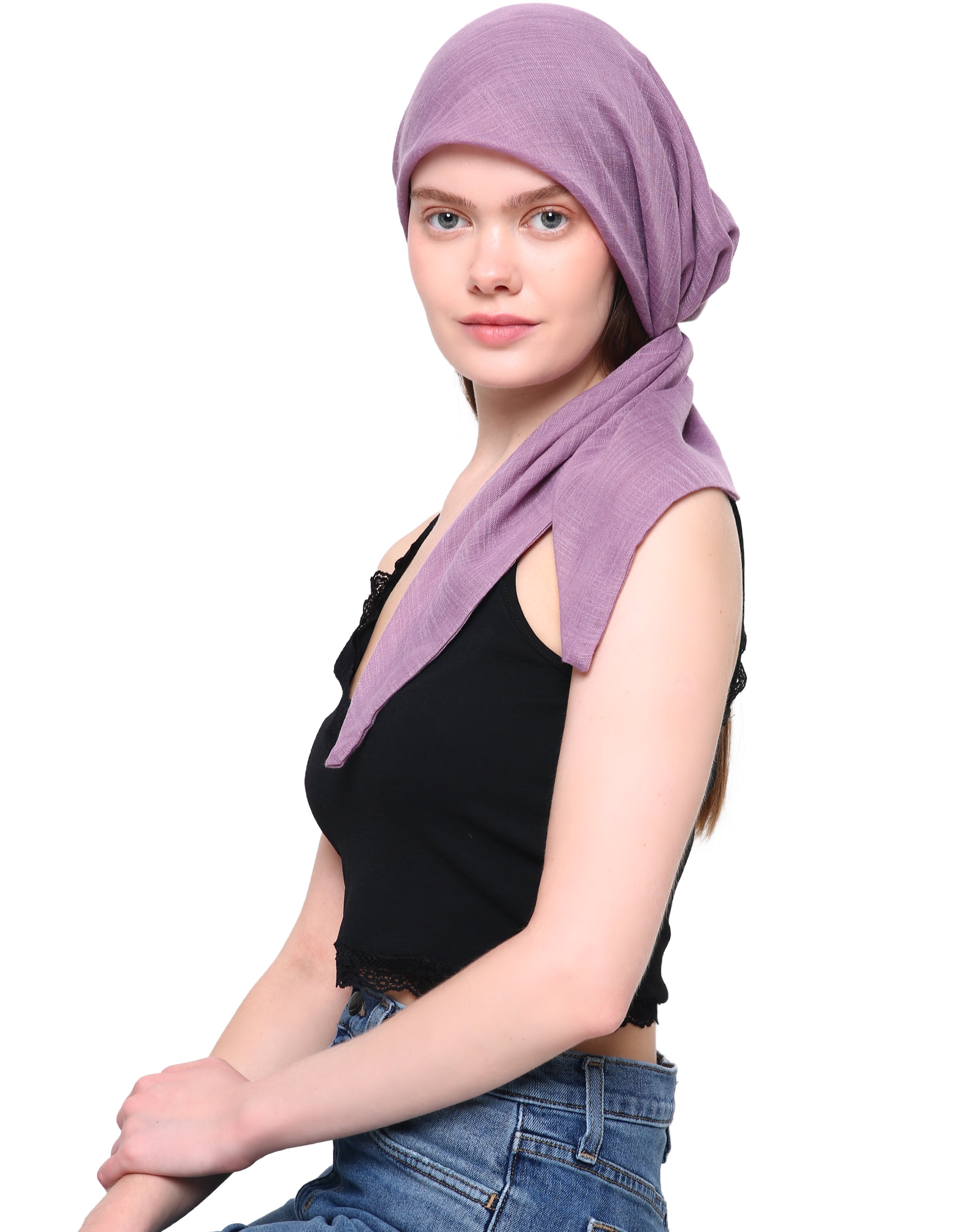 EASY TIE pre-sew COTTON HEAD SCARF for Hair Loss