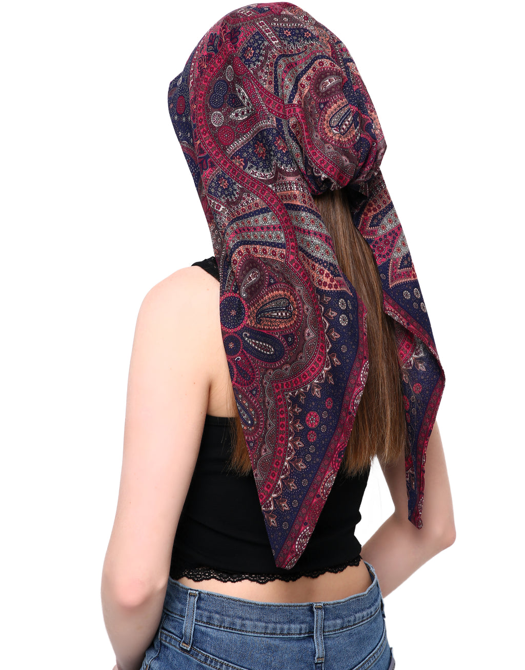 EASY TIE pre-sew COTTON HEAD SCARF for Hair Loss