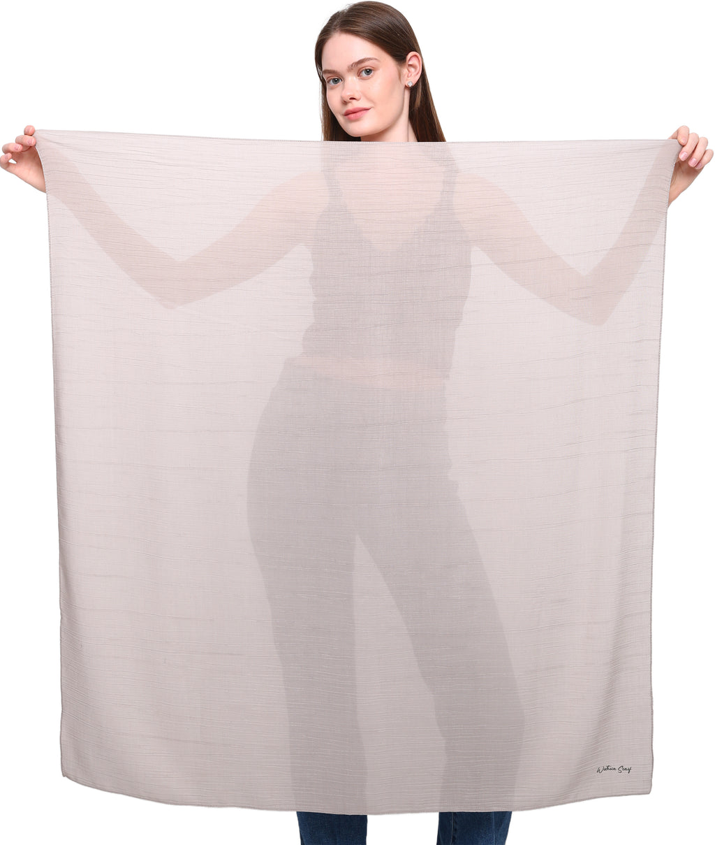 WOOD EFFECT SQUARE HEAD SCARF for Hair Loss