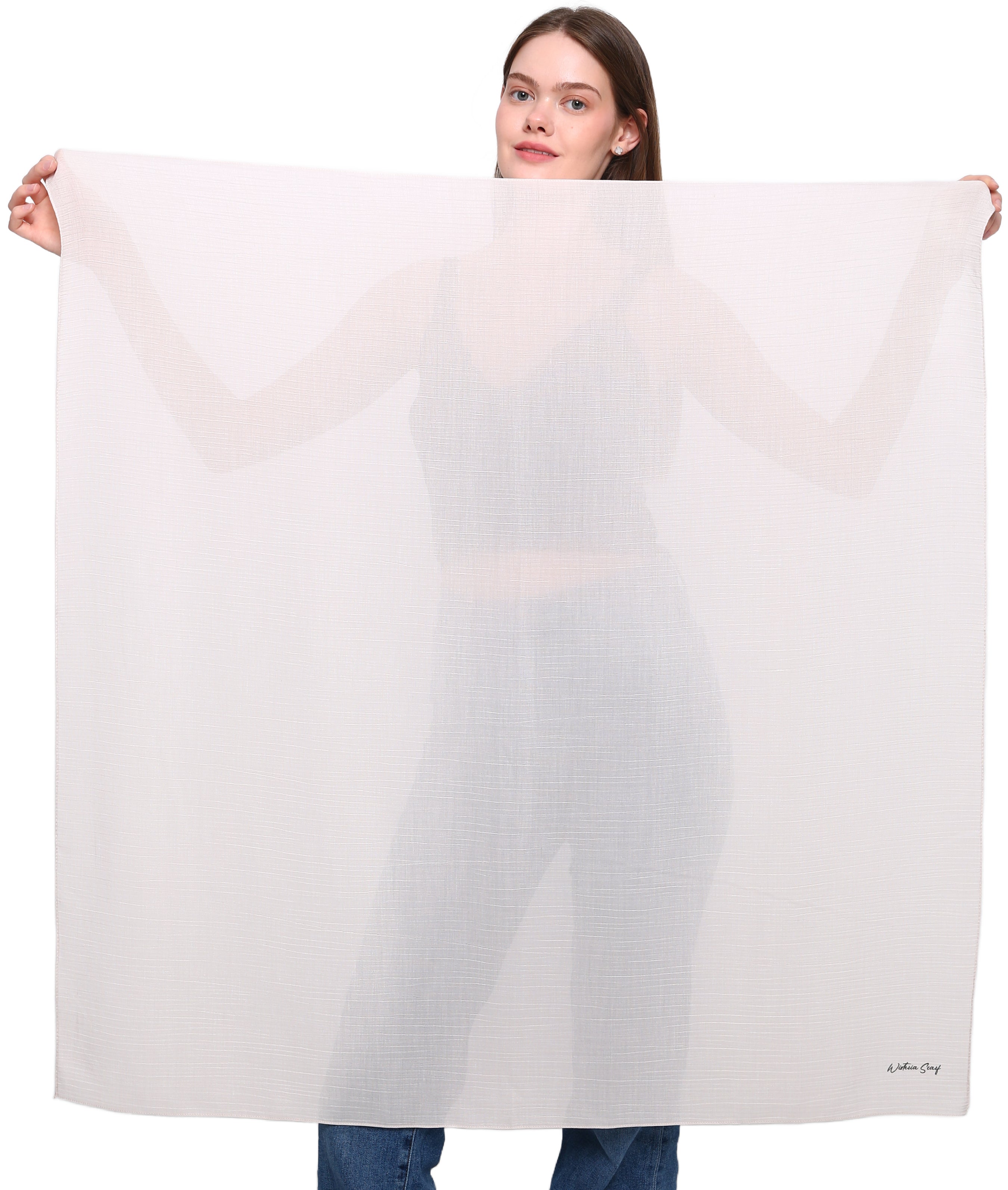 WOOD EFFECT SQUARE HEAD SCARF for Hair Loss