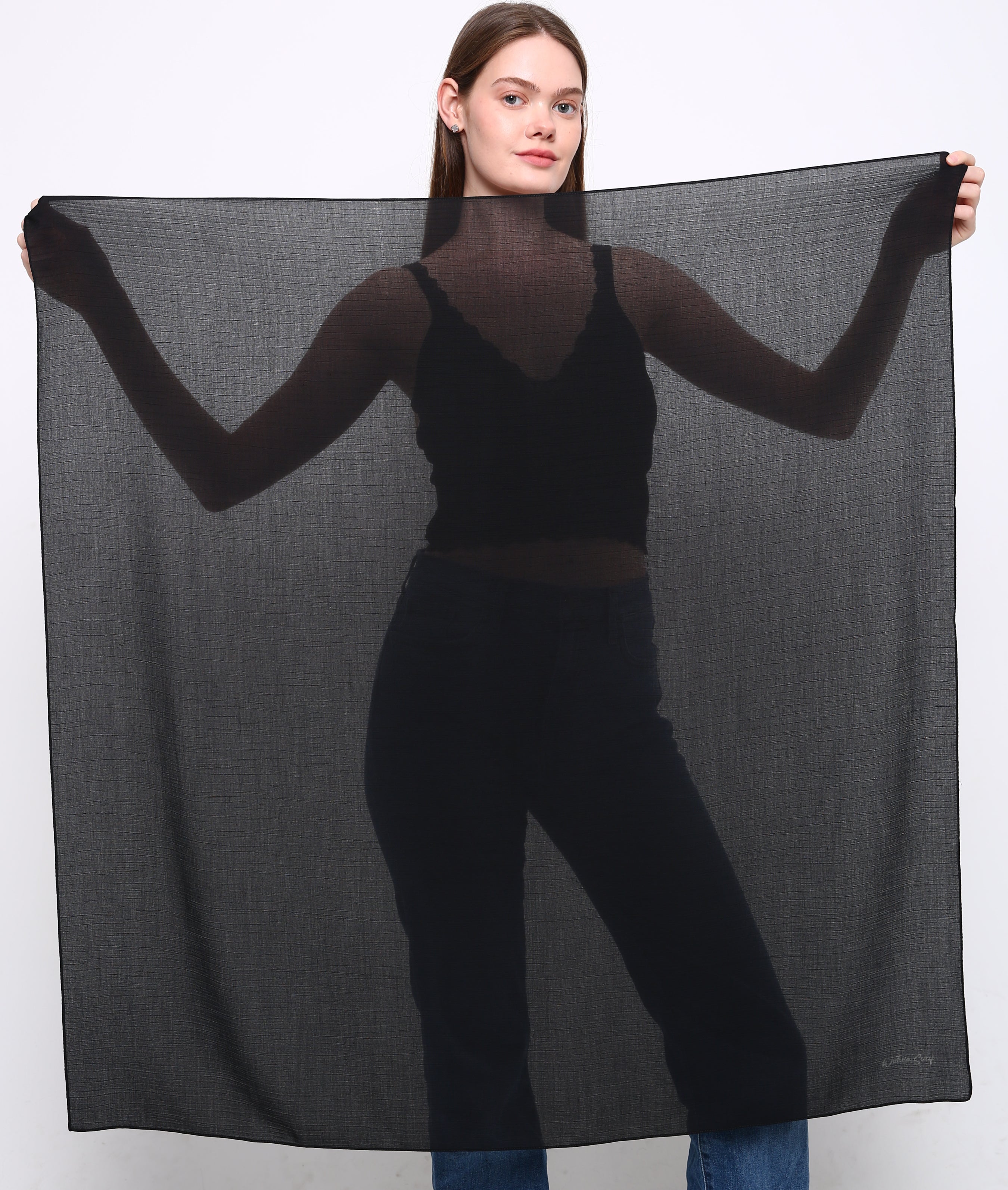 WOOD EFFECT SQUARE HEAD SCARF for Hair Loss