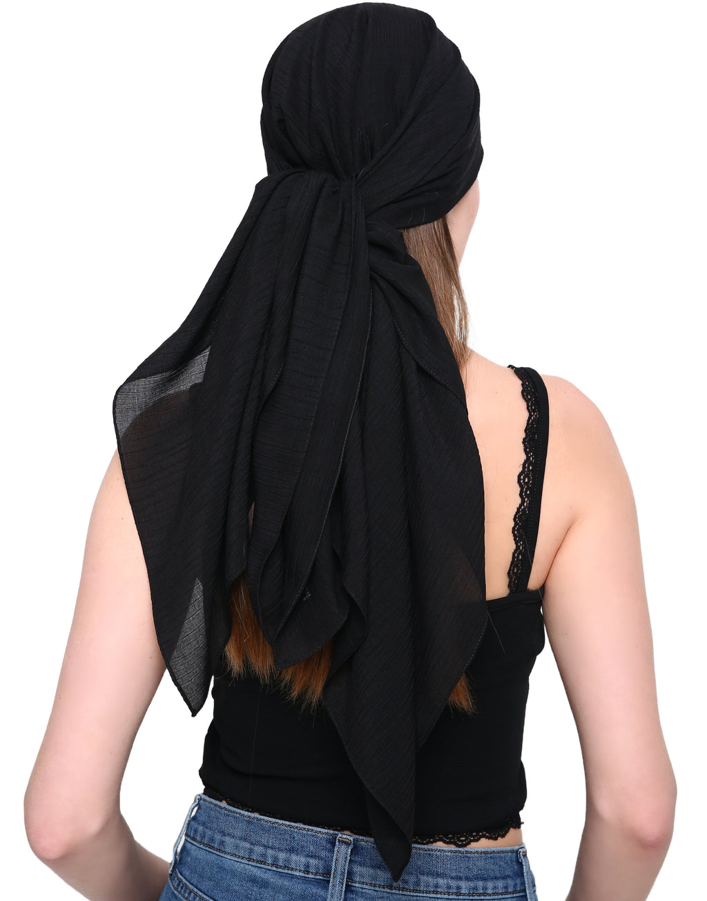 SQUARE HEAD SCARF Wood Effect Pattern Soft Luxury Viscose