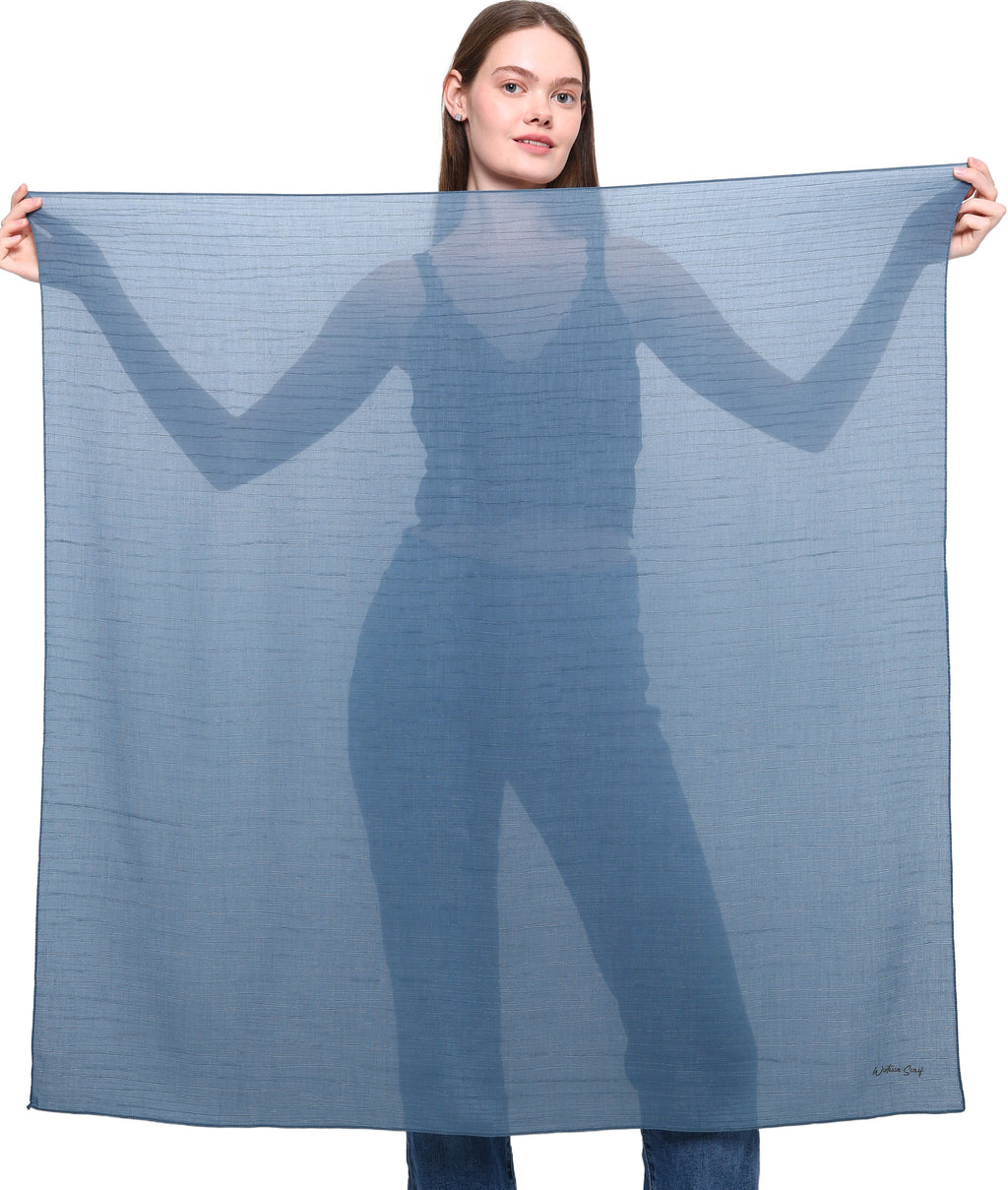 WOOD EFFECT SQUARE HEAD SCARF for Hair Loss