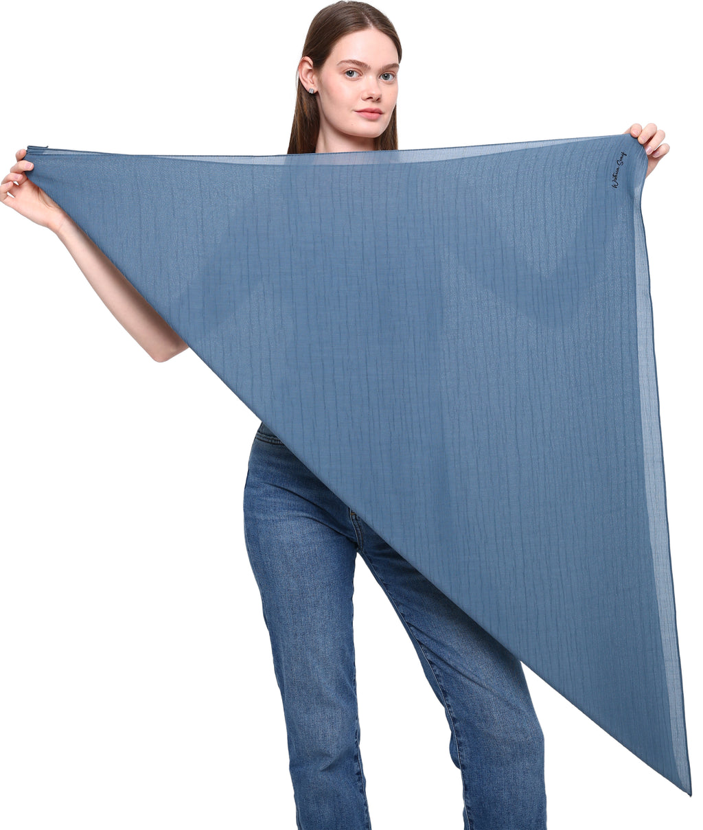 WOOD EFFECT SQUARE HEAD SCARF for Hair Loss