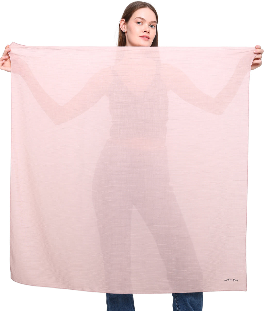 WOOD EFFECT SQUARE HEAD SCARF for Hair Loss