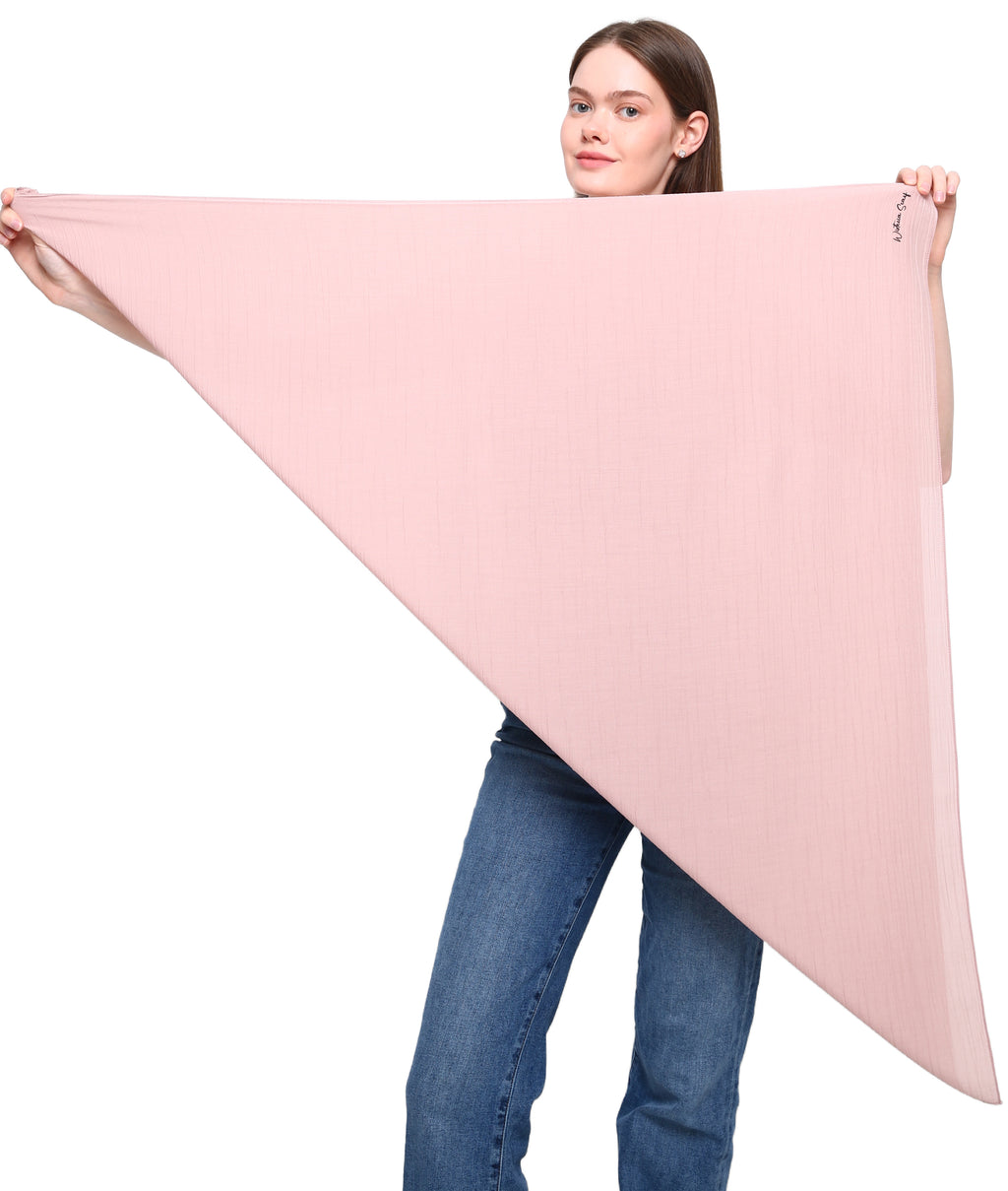 WOOD EFFECT SQUARE HEAD SCARF for Hair Loss