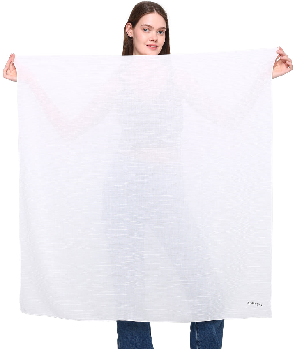 WOOD EFFECT SQUARE HEAD SCARF for Hair Loss