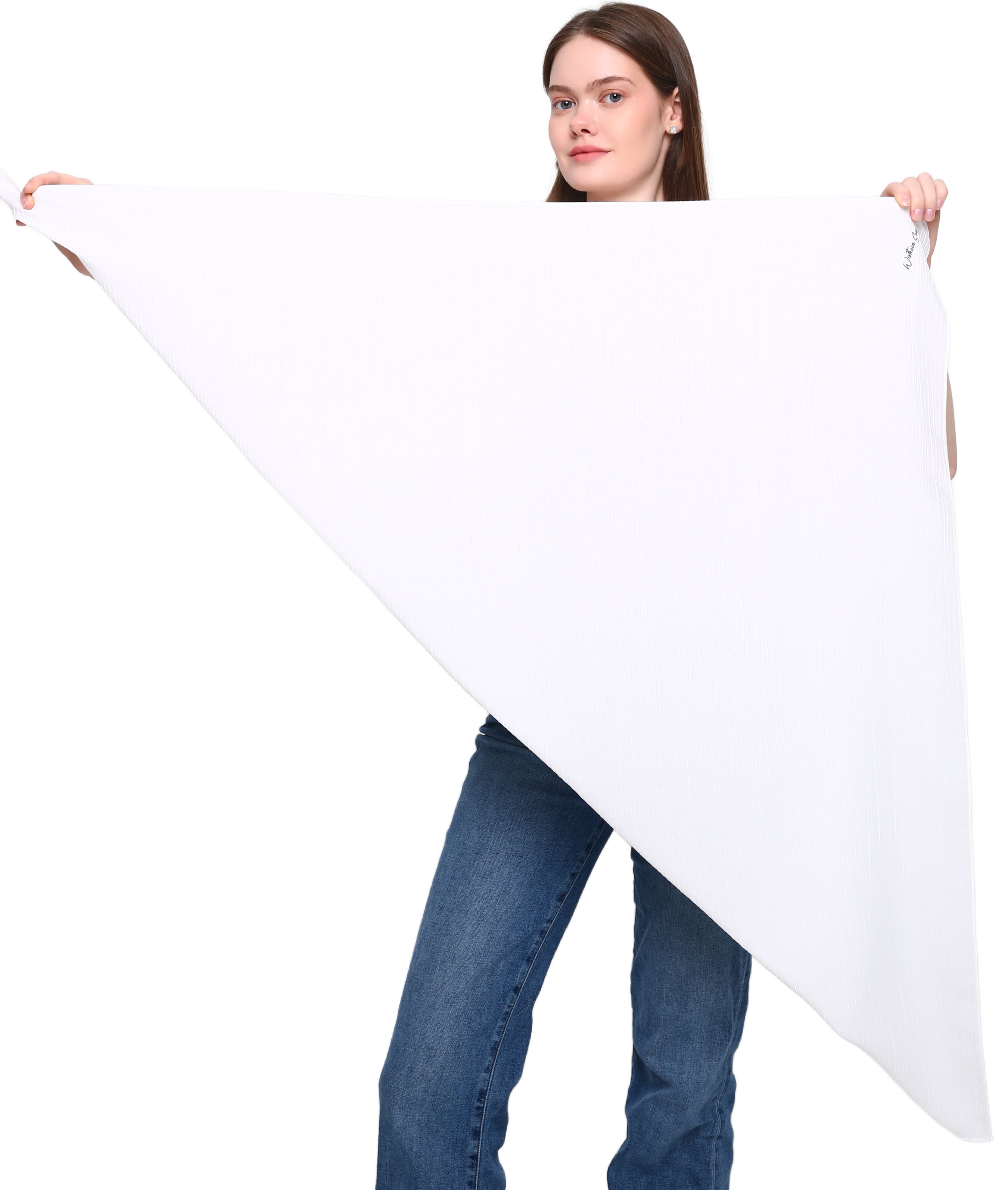 WOOD EFFECT SQUARE HEAD SCARF for Hair Loss