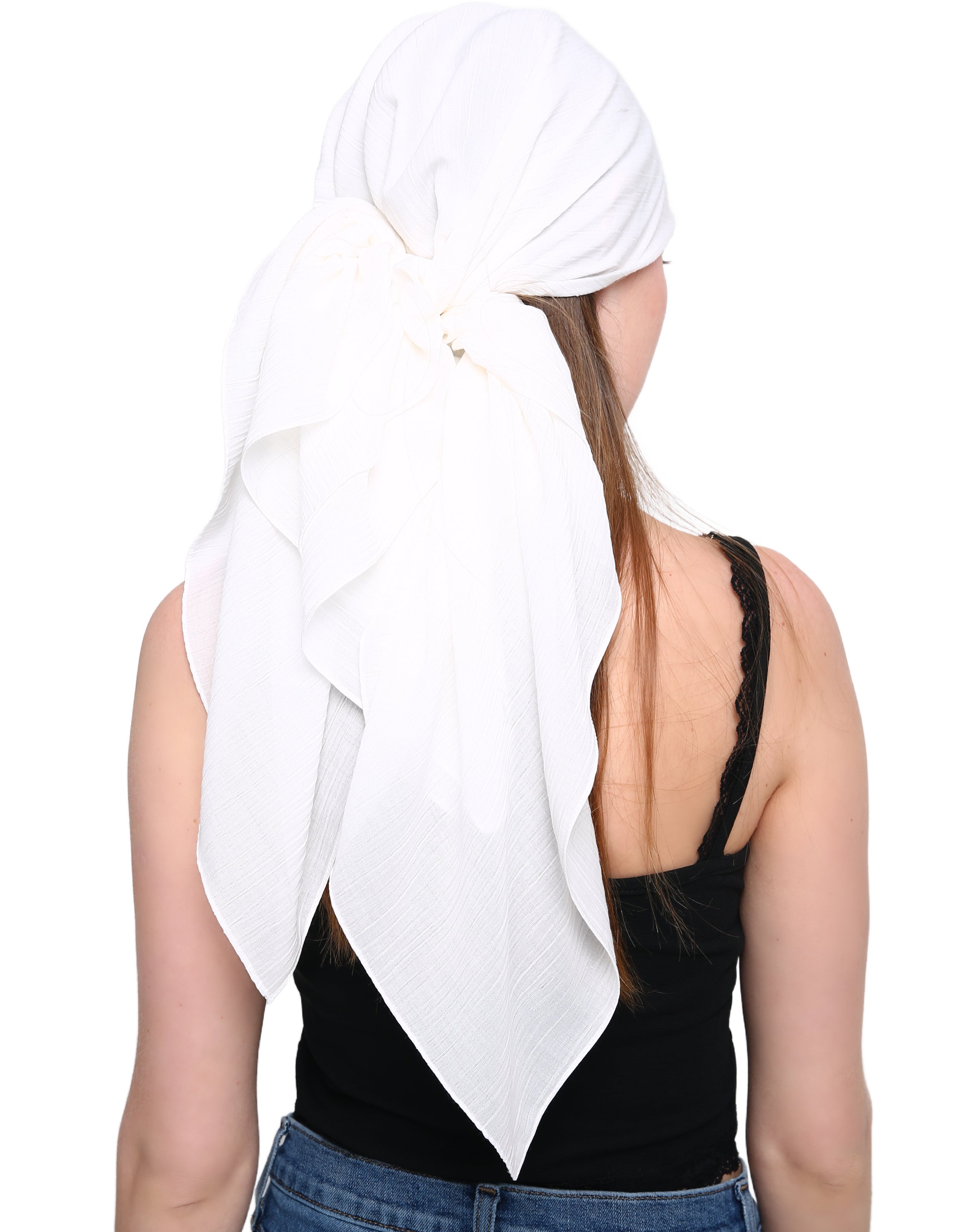 SQUARE HEAD SCARF Wood Effect Pattern Soft Luxury Viscose