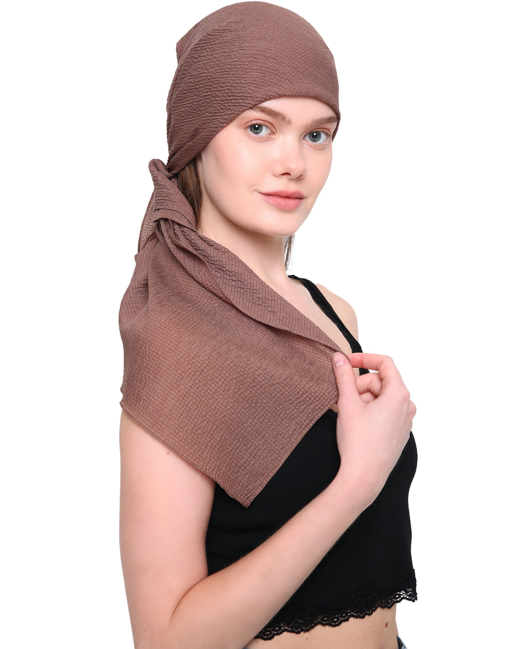 PRE-SHRUNK SQUARE HEAD SCARF for Hair Loss