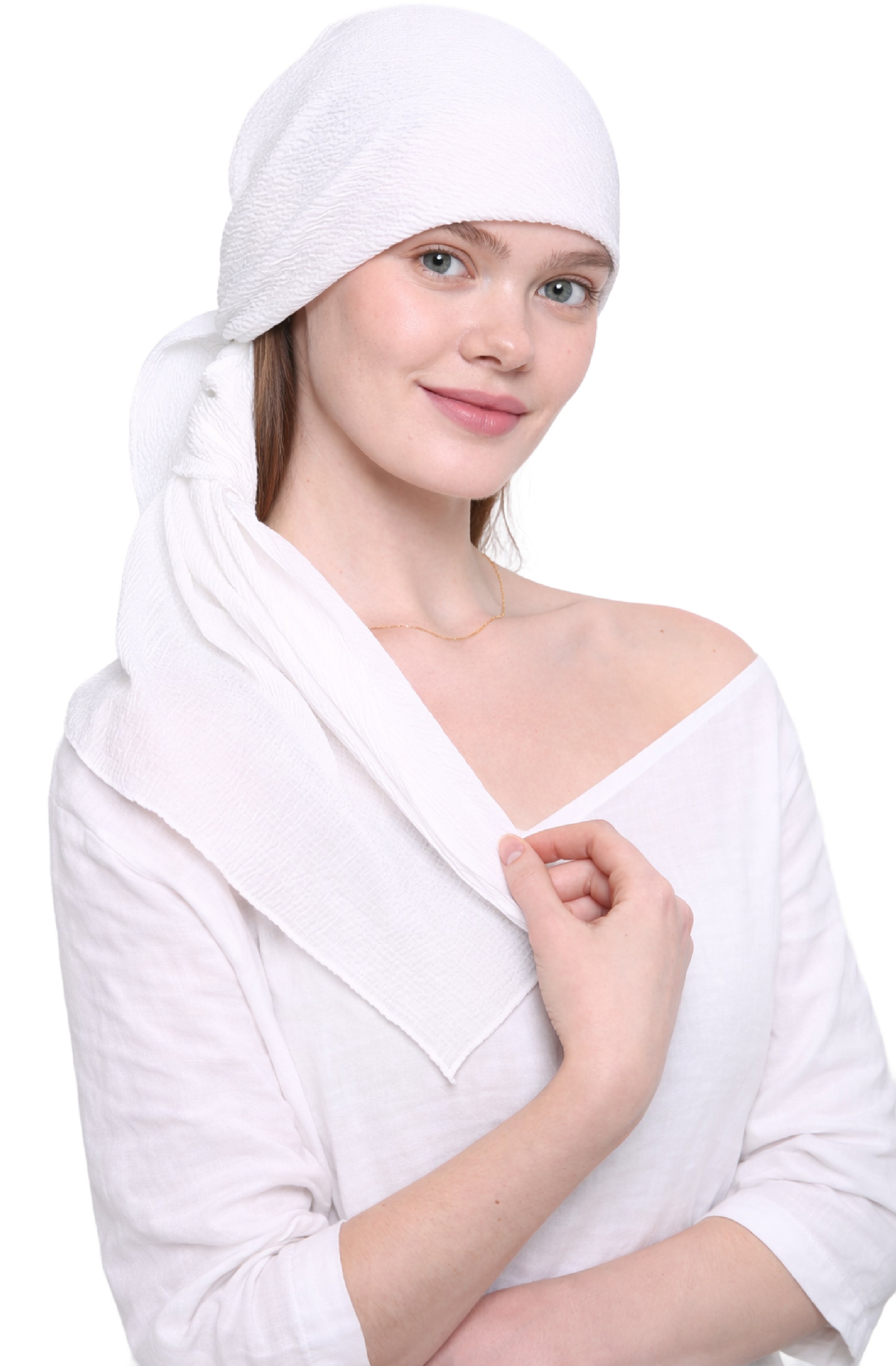 PRE-SHRUNK SQUARE HEAD SCARF for Hair Loss