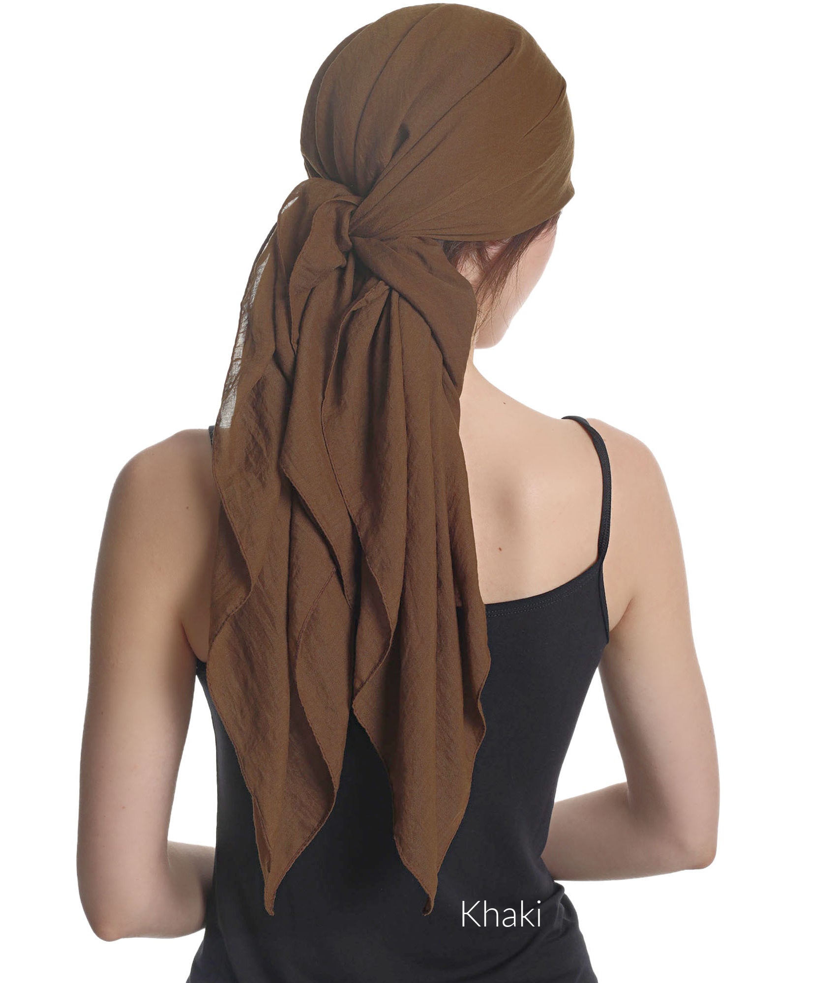 SOLID SQUARE HEAD SCARF for Hair Loss