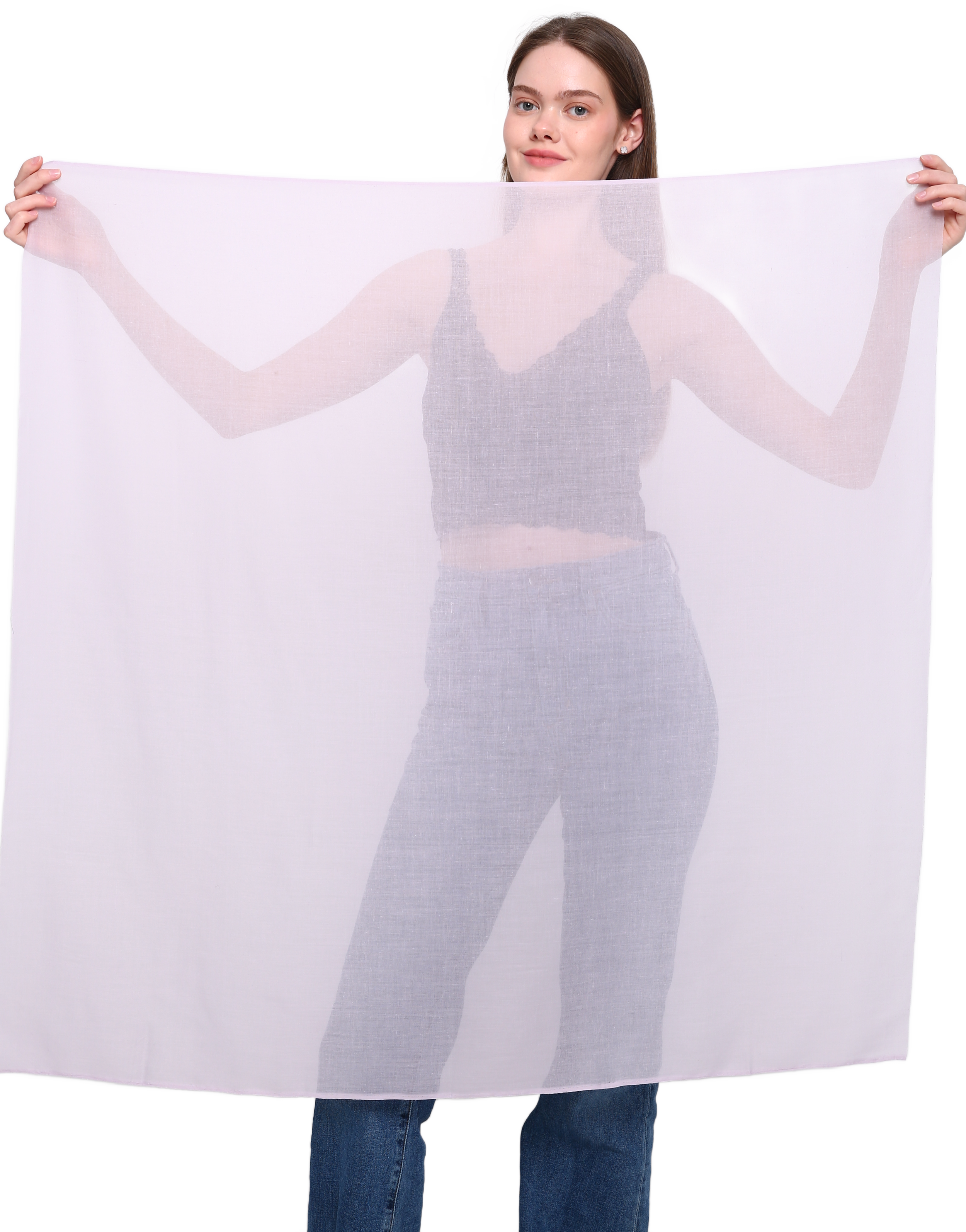 SEAMLESS SQUARE VISCOSE HEAD SCARF various colors, beautiful drape, soft and breathable with laser cut