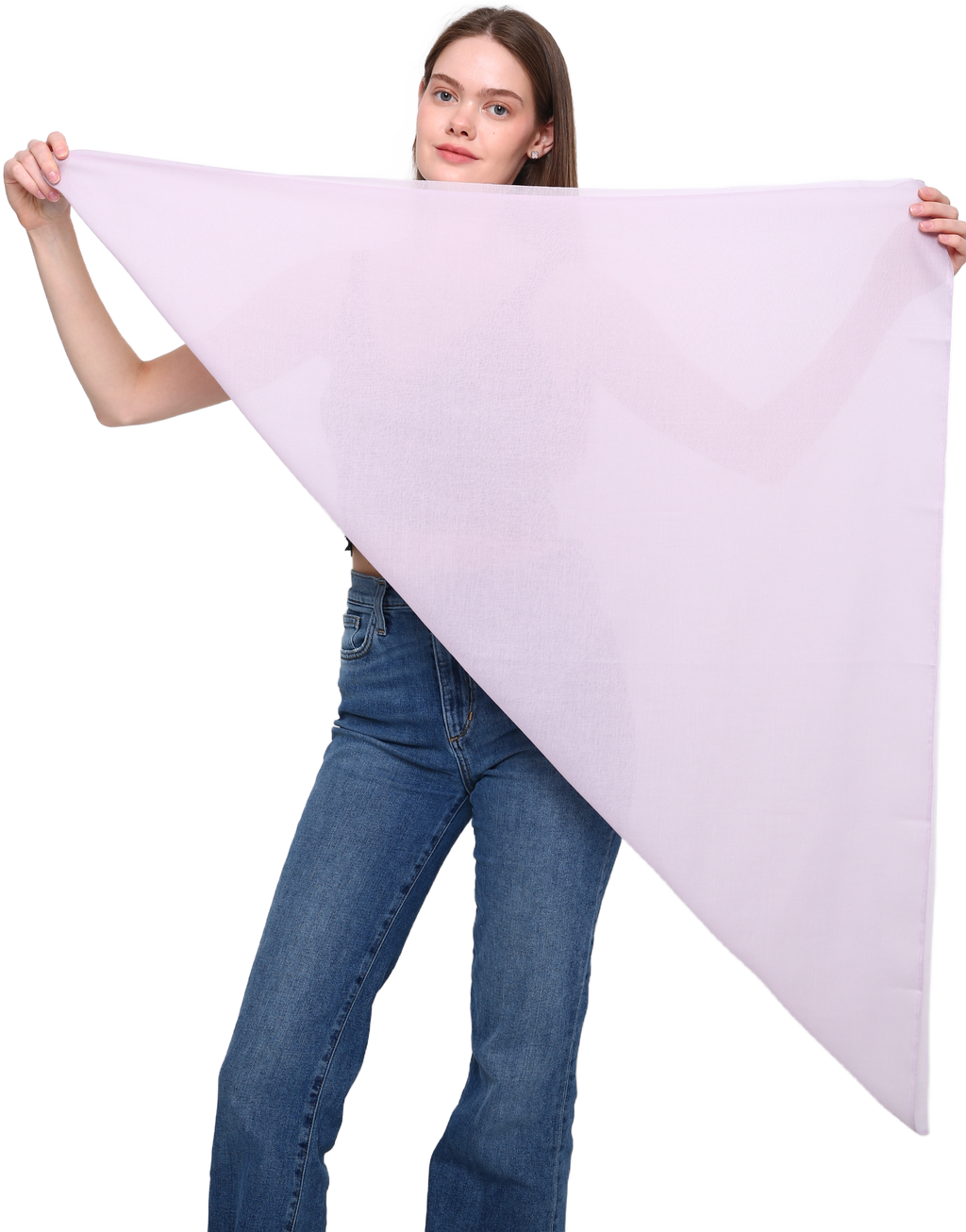 SEAMLESS SQUARE VISCOSE HEAD SCARF various colors, beautiful drape, soft and breathable with laser cut