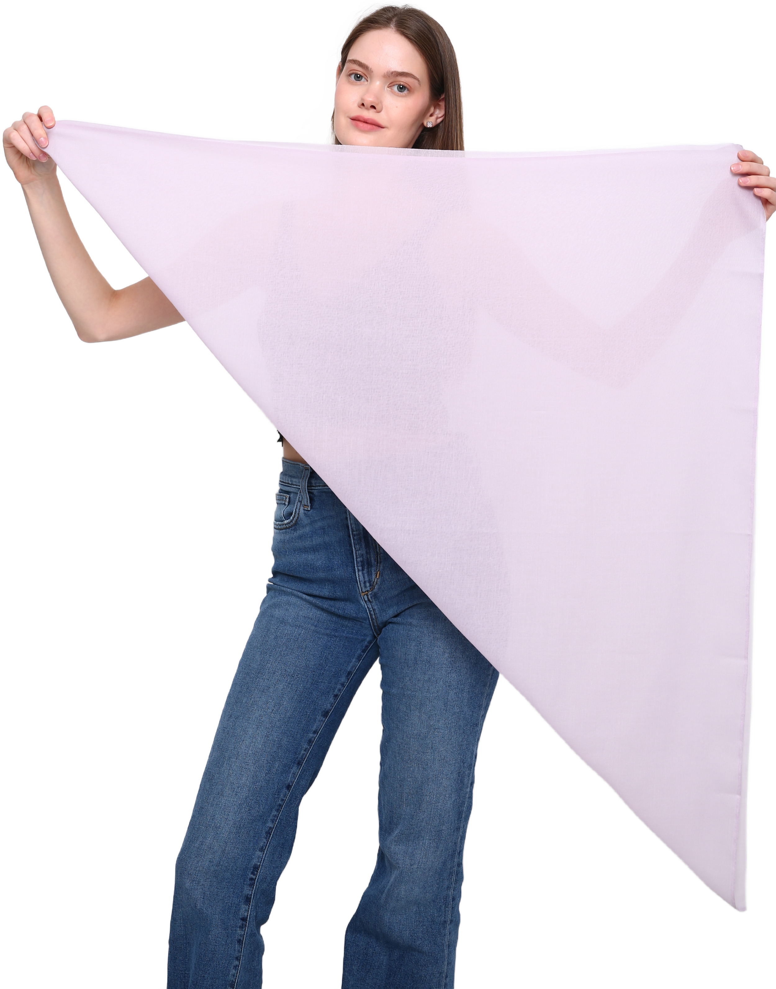 SEAMLESS SQUARE VISCOSE HEAD SCARF various colors, beautiful drape, soft and breathable with laser cut