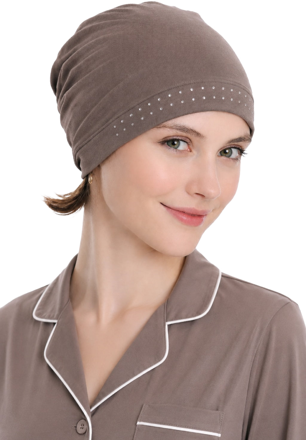 Bamboo Chemo Cap - Essential Jewelled Sleep Cap for Hair Loss