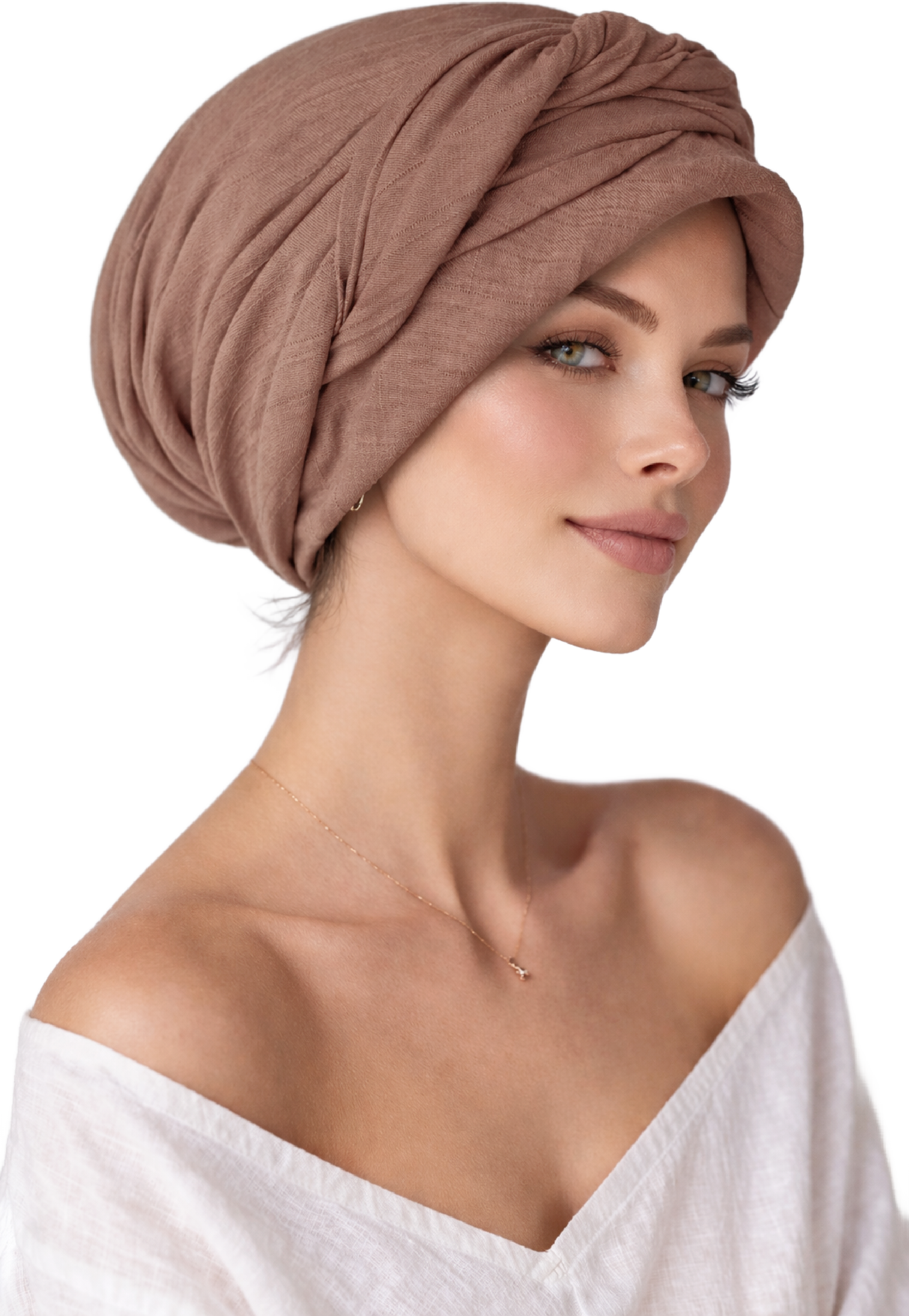 EASY TIE pre-sew COTTON HEAD SCARF for Hair Loss