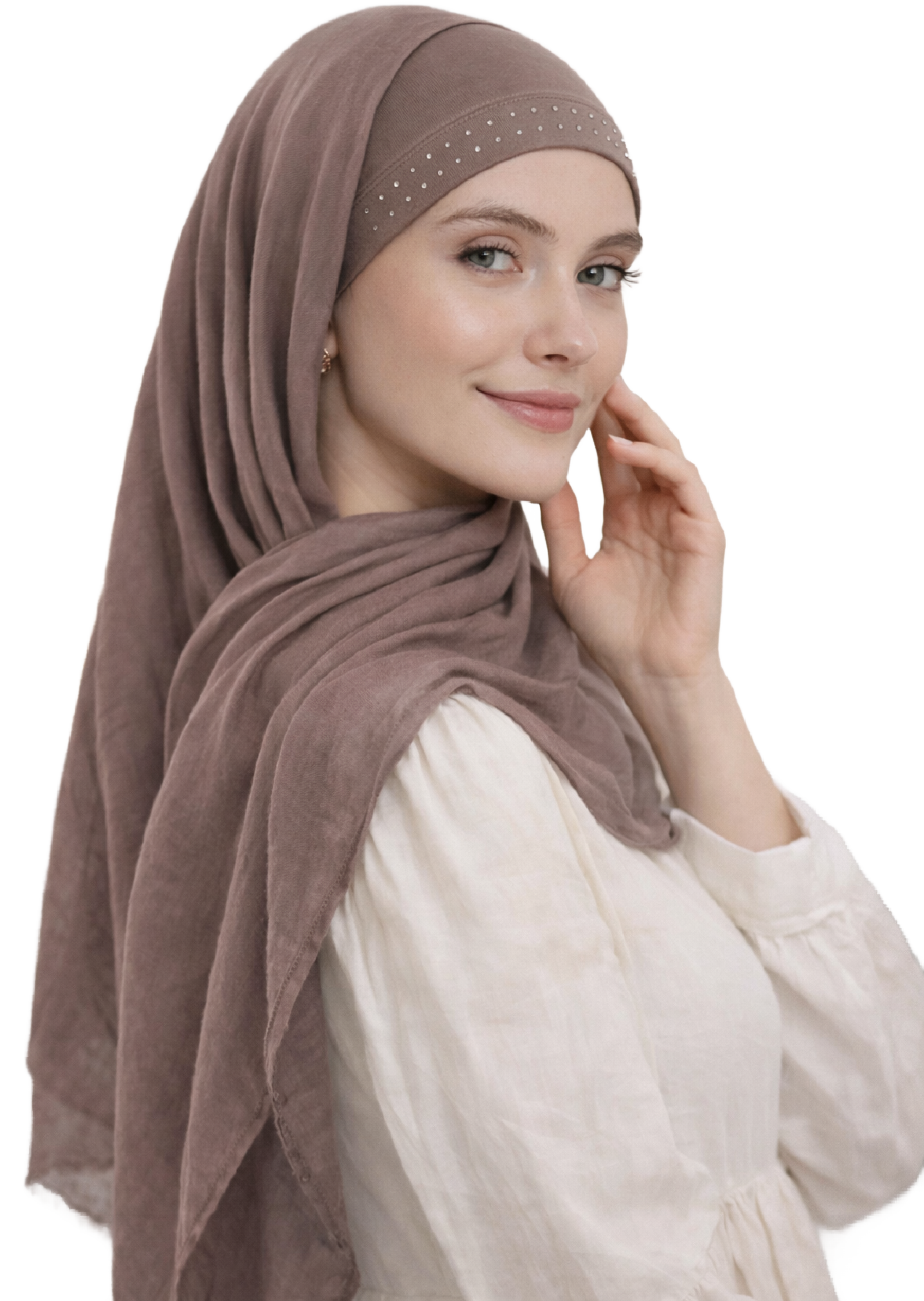 Bamboo Chemo Cap - Essential Jeweled Sleep Cap for Hair Loss