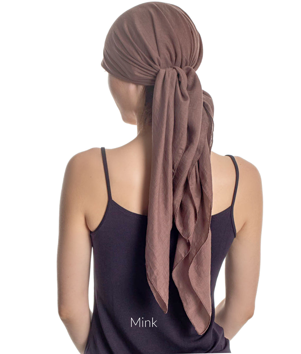 SOLID SQUARE HEAD SCARF for Hair Loss
